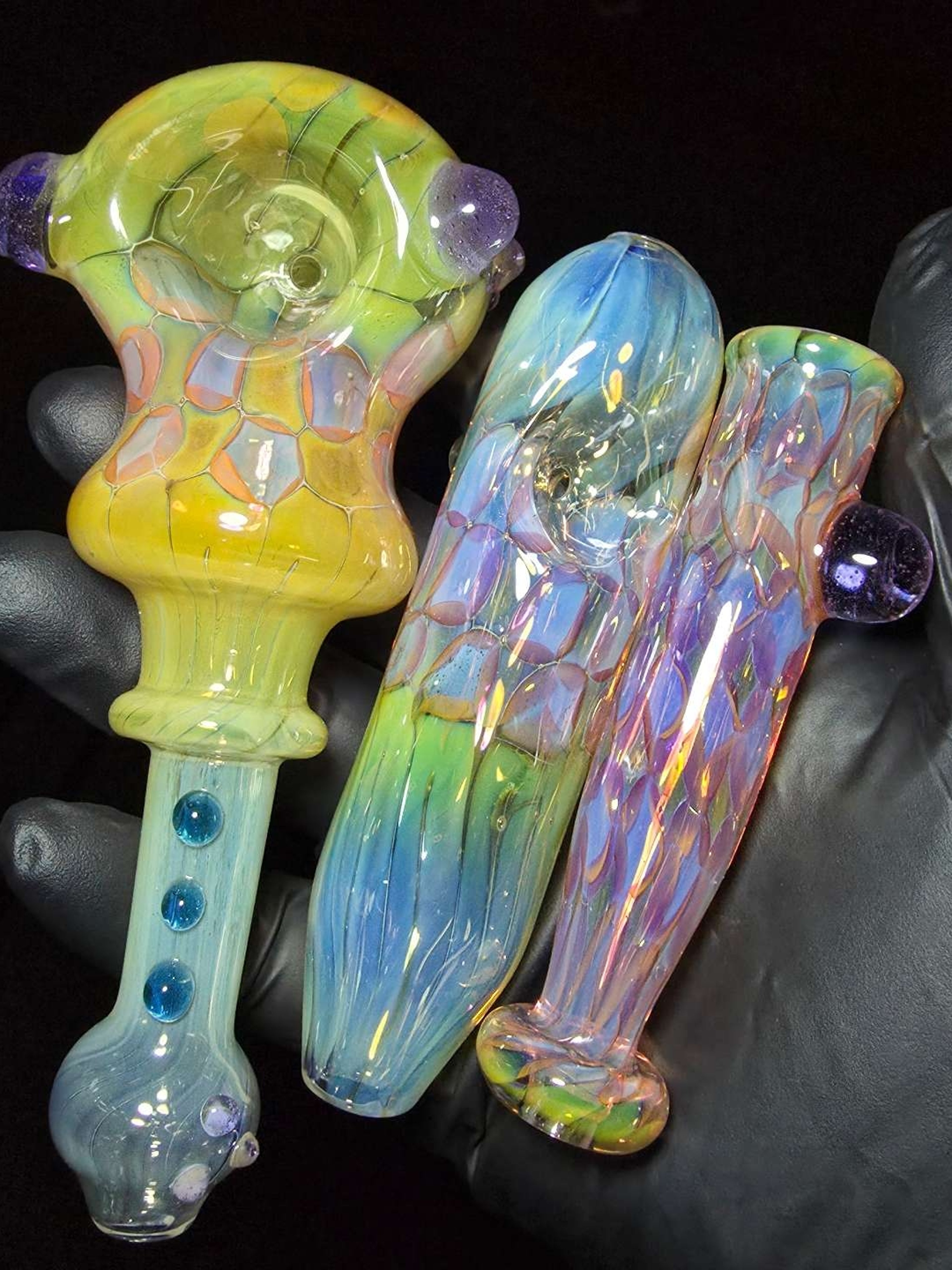 Preview pic of Big Jangles Glass  3pc Dotbox Set