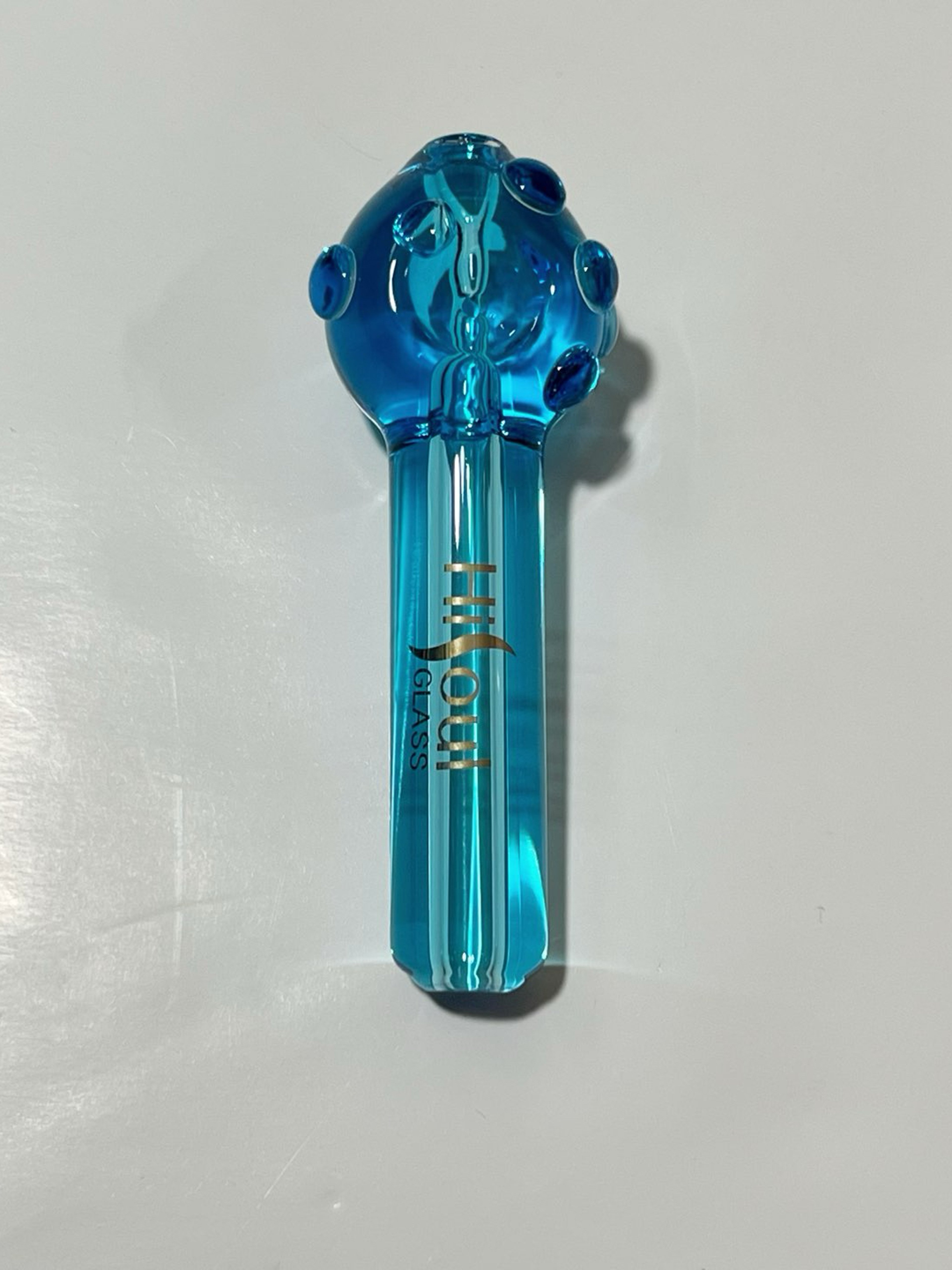 Preview pic of HiSoul Solid Freezable Glycerin Glass Tobacco Hand Pipe 4”