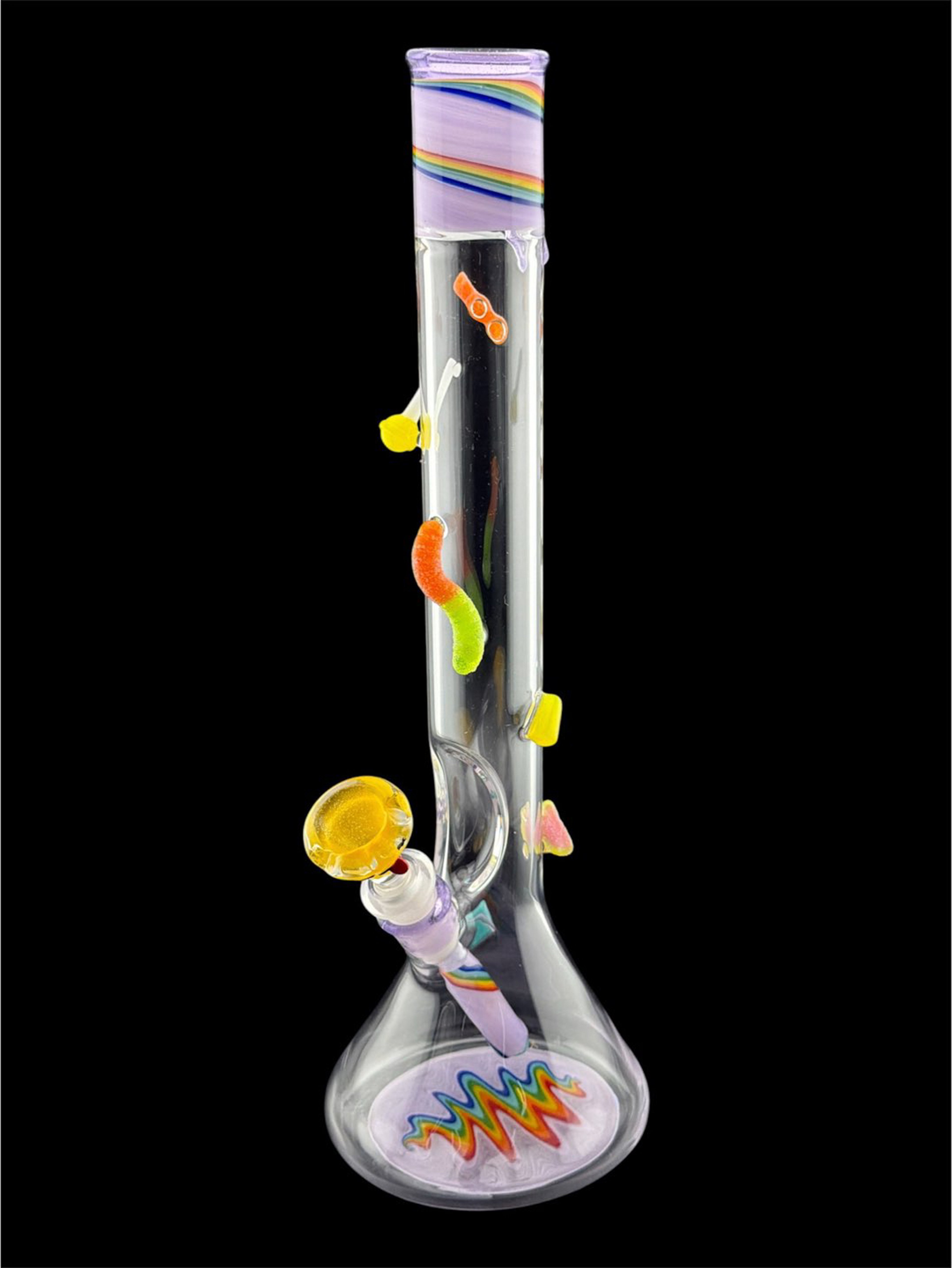 Preview pic of Brand New Candy Covered Beaker With Yellow Bowl