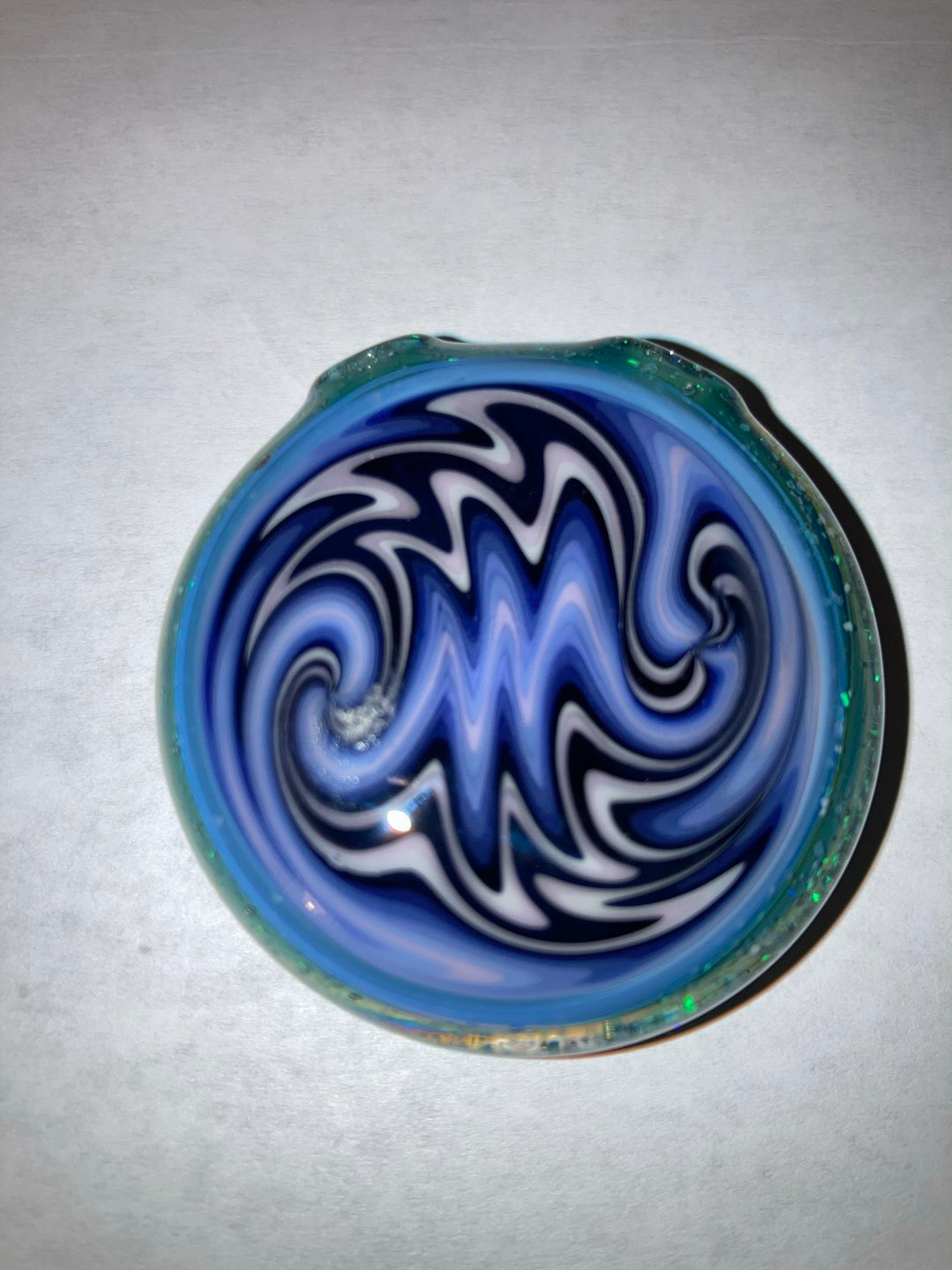 Preview pic of Wig wag pendant, crushed opal back