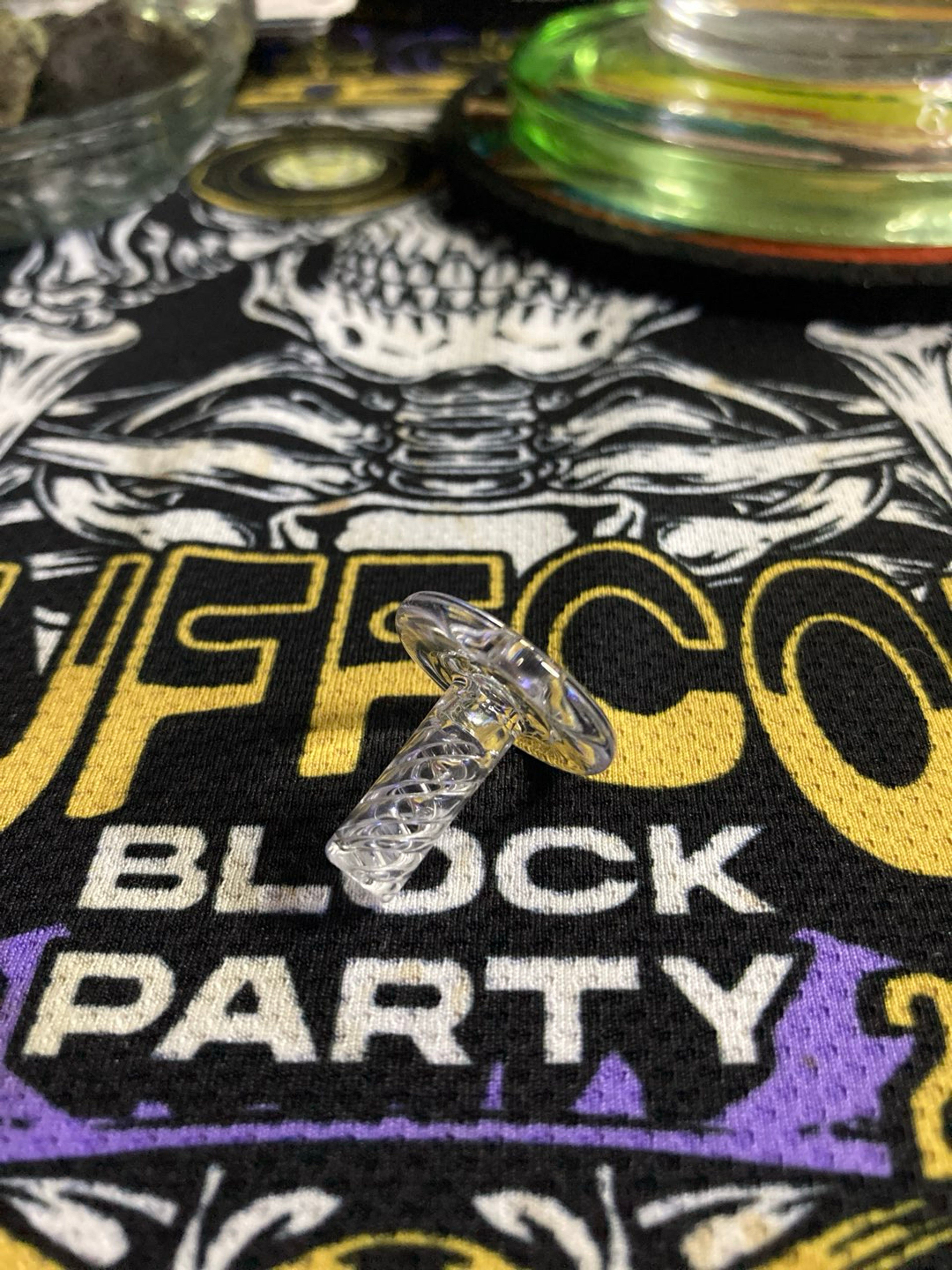 Preview pic of Bradley Miller Clear Spinner Cap For Puffco