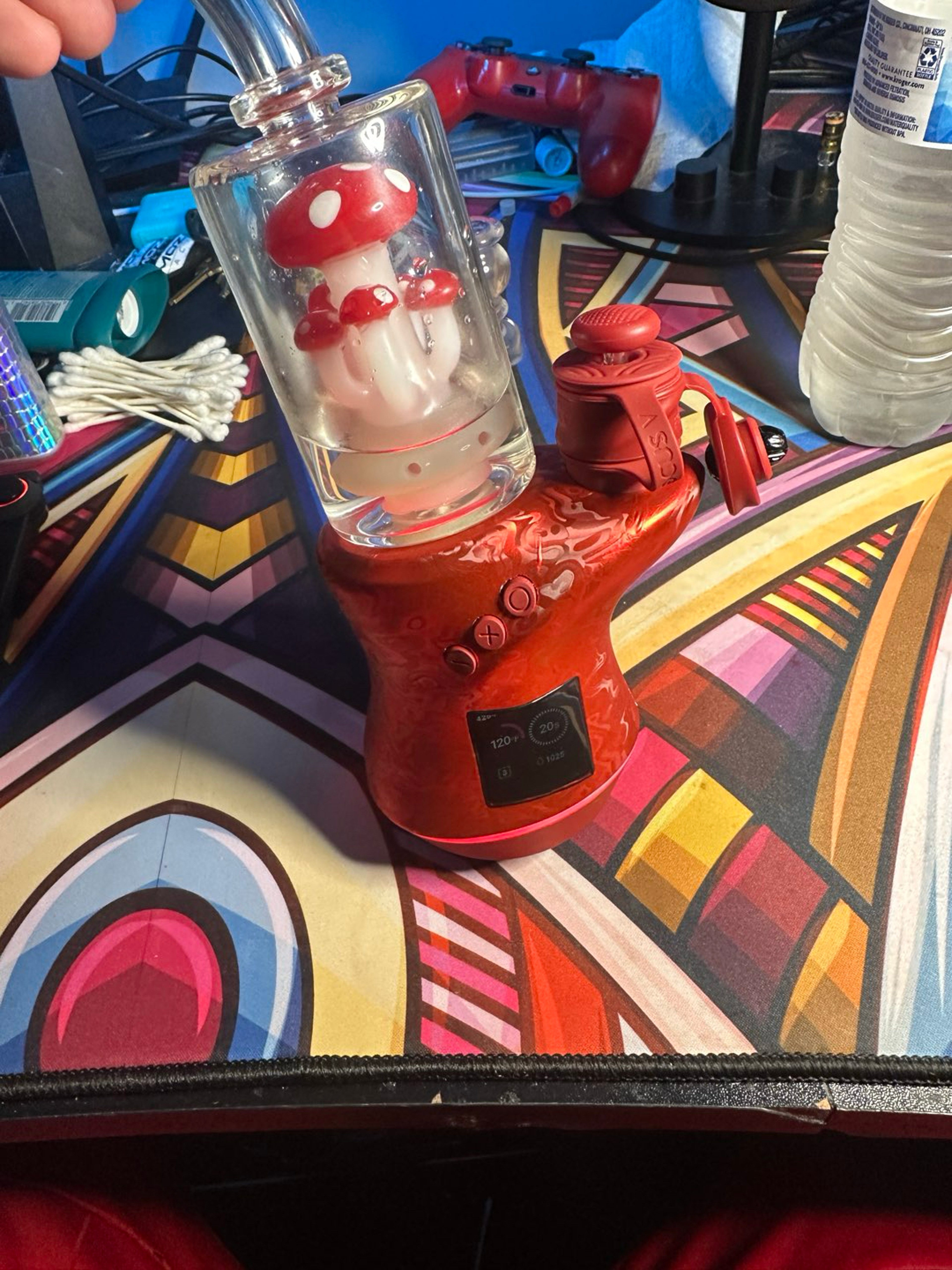 Preview pic of Mushroom Carta 2 glass bubbler [bubbler only]