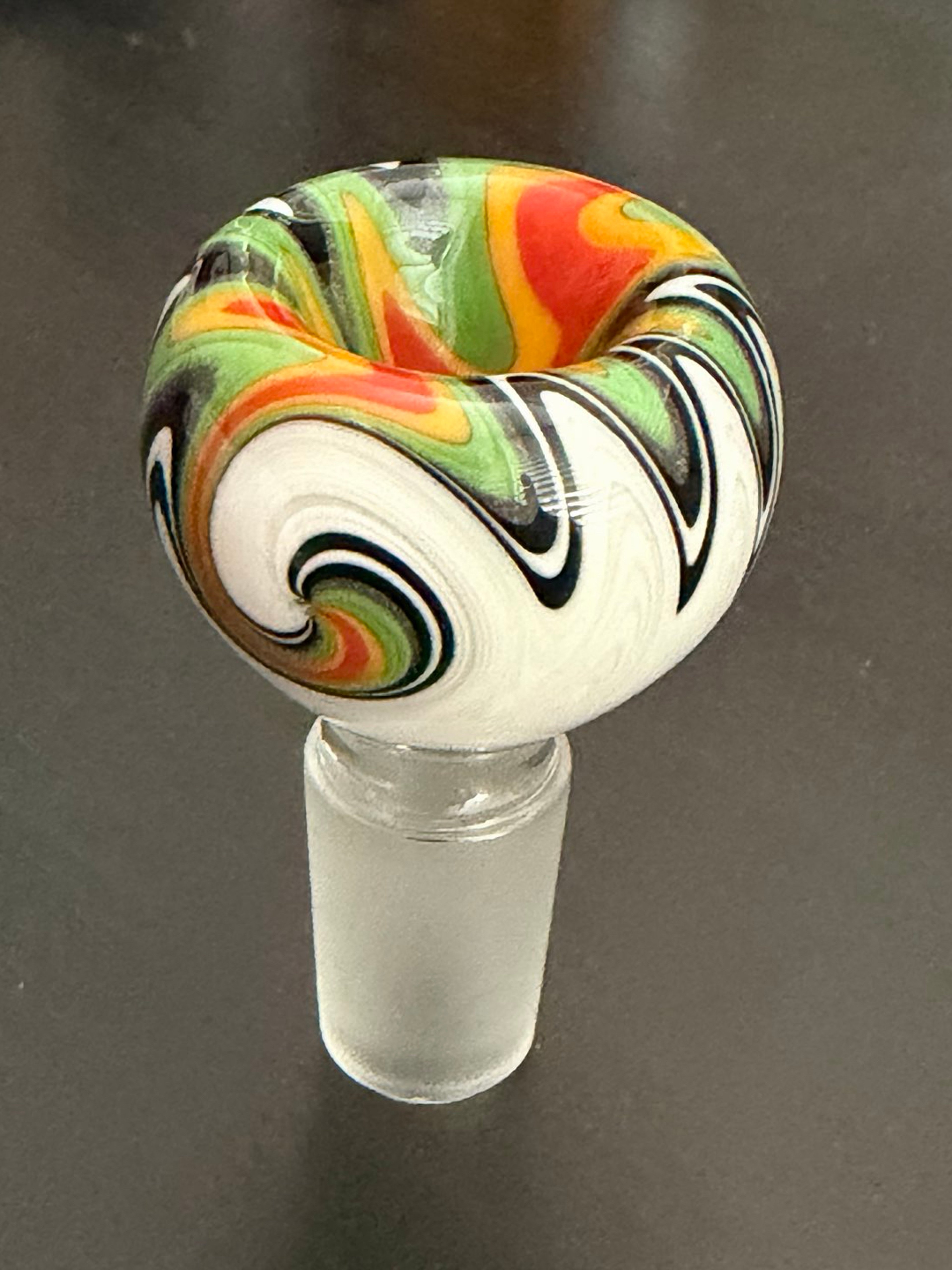 Handmade Wig Wag Glass Bowl / Slide image 0