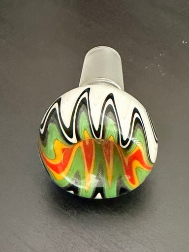 Preview pic of Handmade Wig Wag Glass Bowl / Slide
