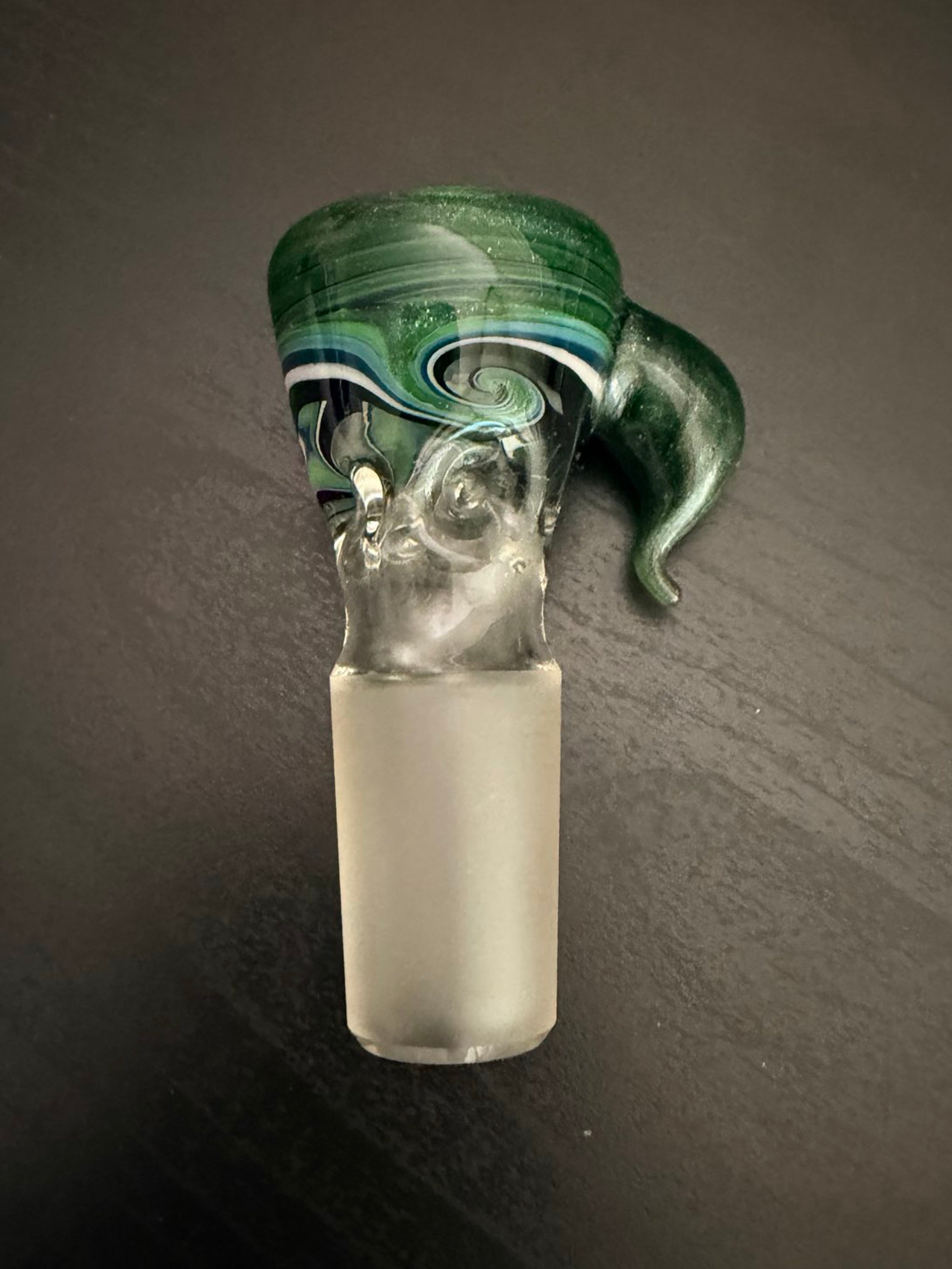 Handmade Wig Wag Glass Bowl / Slide image 0