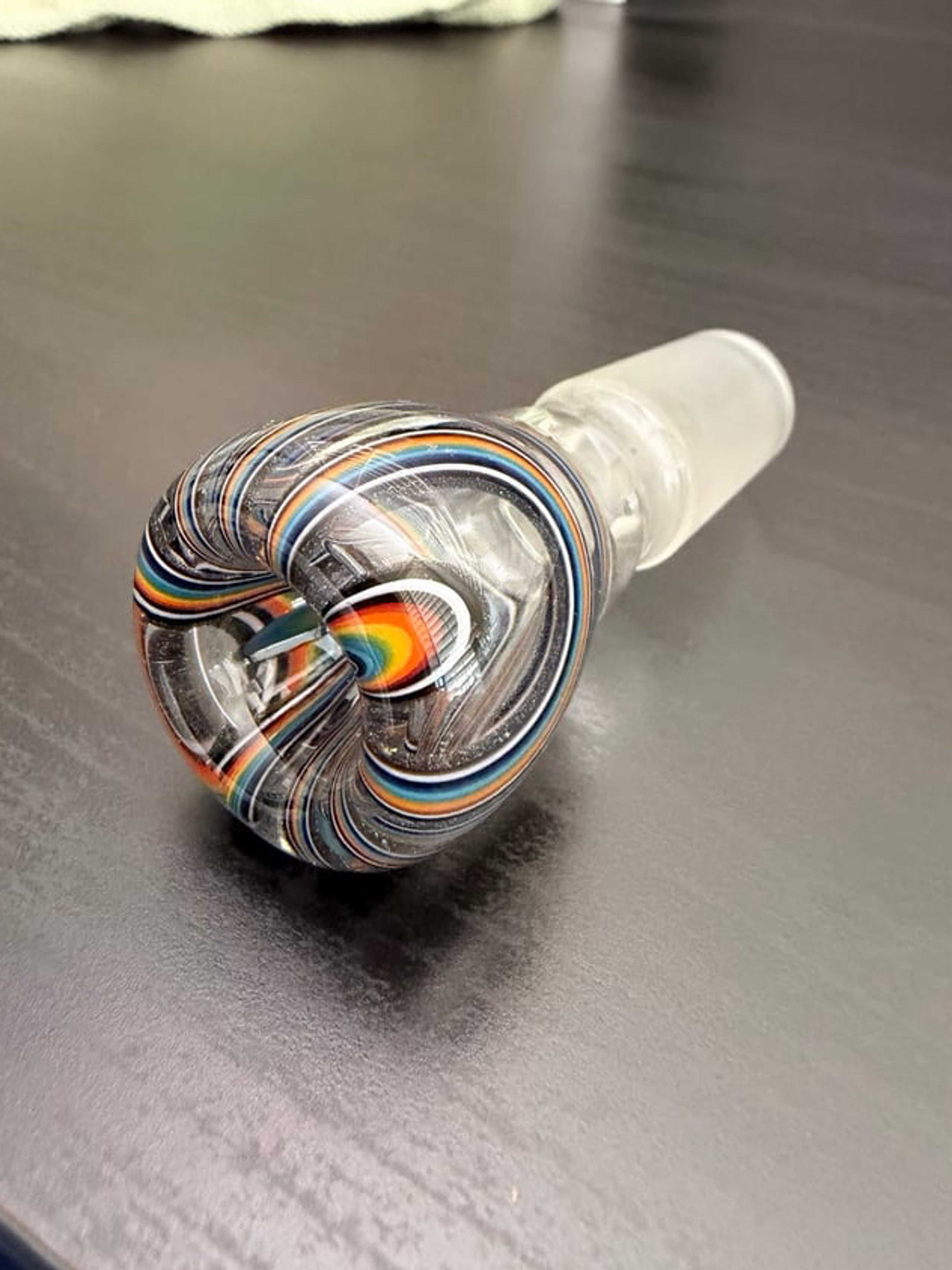 Handmade Rainbow Glass Bowl / Slide image 0