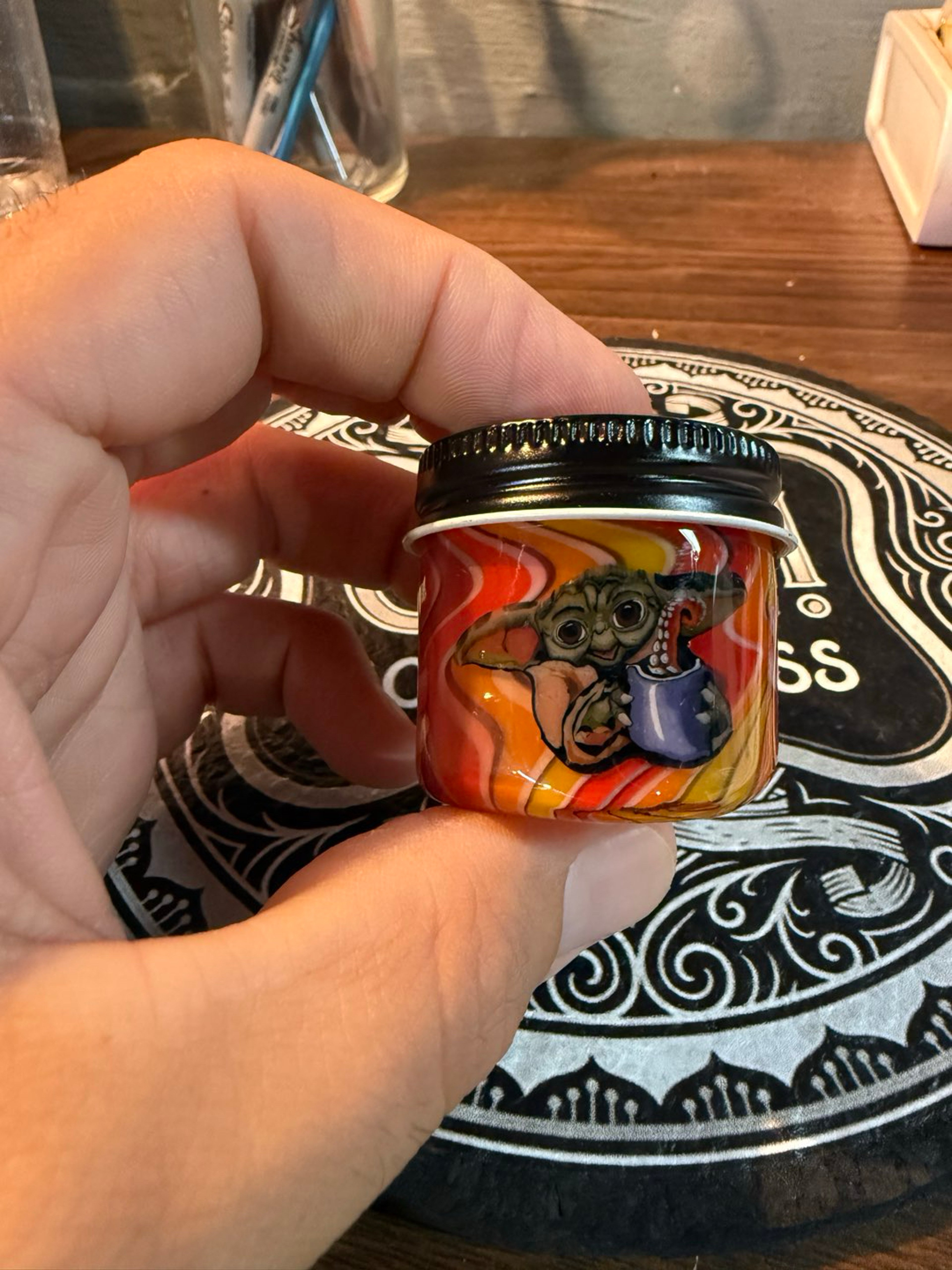 Stephen Boehme grogu/baby yoda baller jar image 0