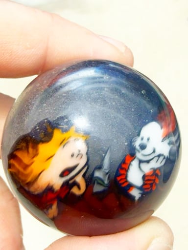Preview pic of Calvin & Hobbes Hittin the Puffco End Marble