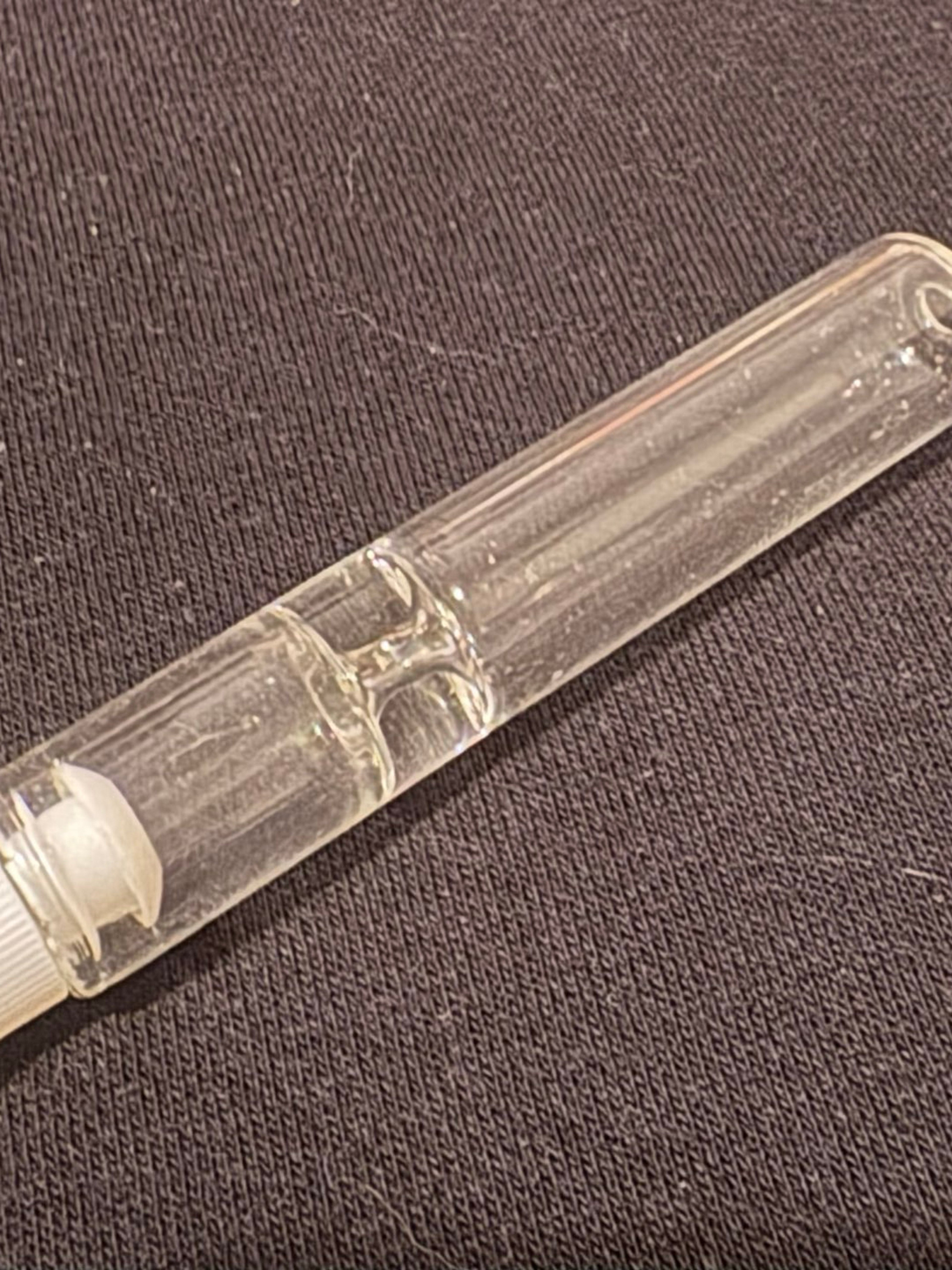 Clear Chillum/ one hitter 3.5 inches with cap image 0
