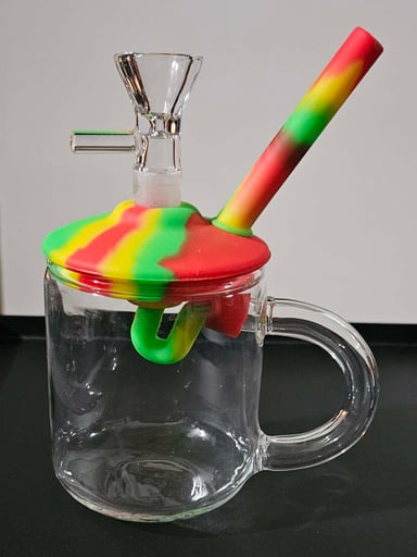 Preview pic of Silicone & Glass Coffee Mug Bubbler