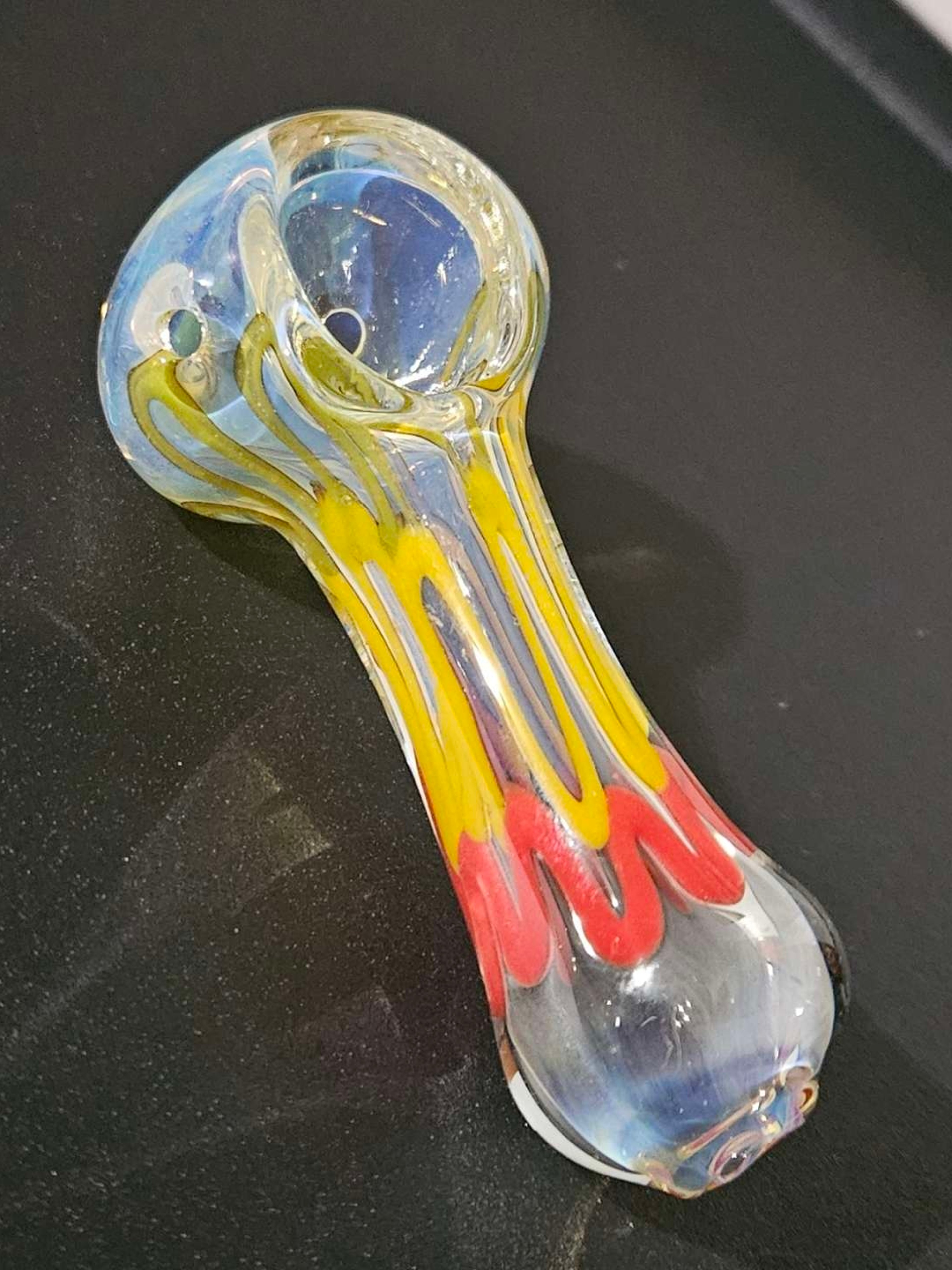 Rasta w/ Color Change Hand Pipe image 0