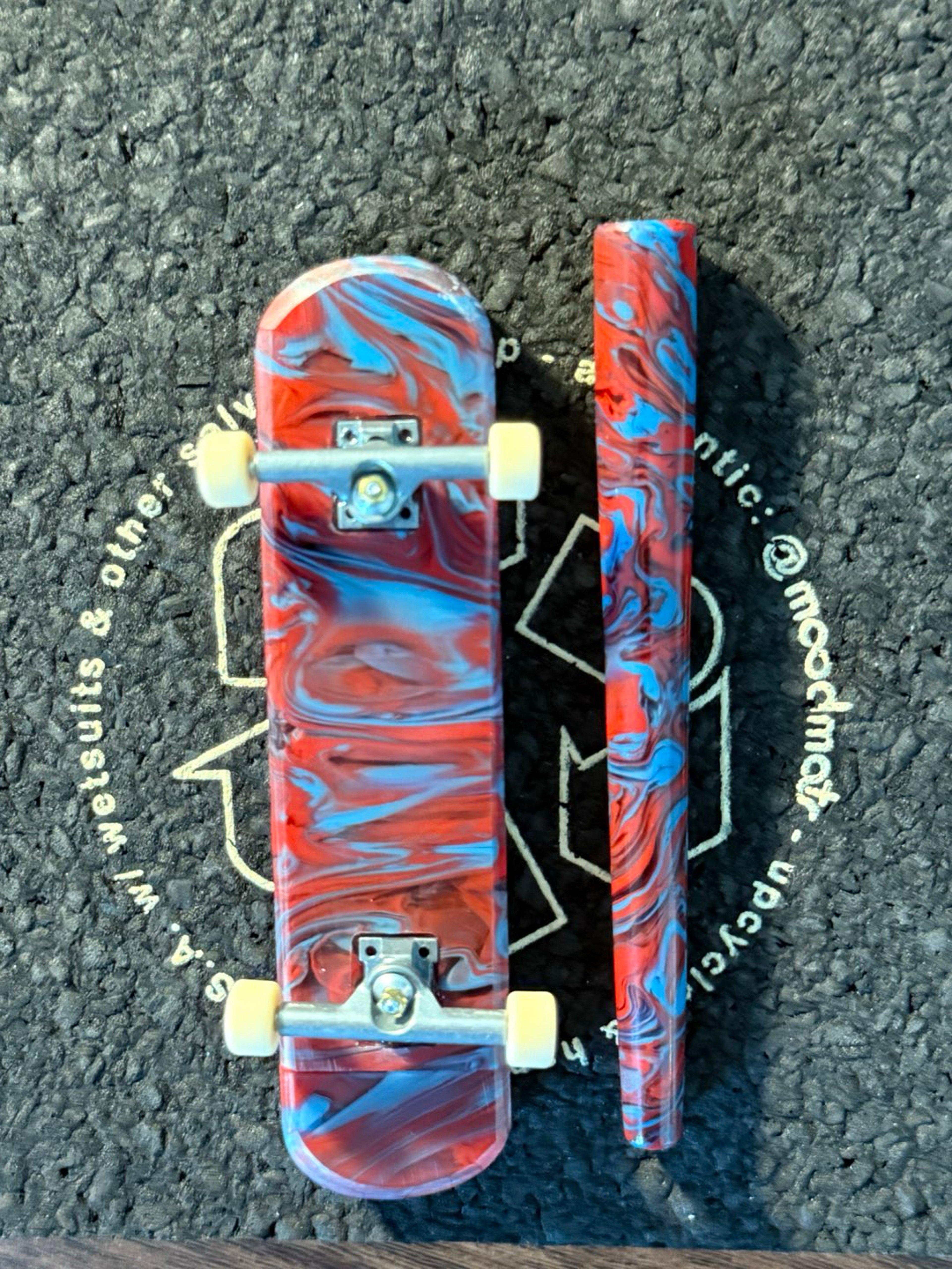 Preview pic of Dunkin Dabbers Pourcasso Tech Deck Flathead and Doink Packer Set (Brand new)