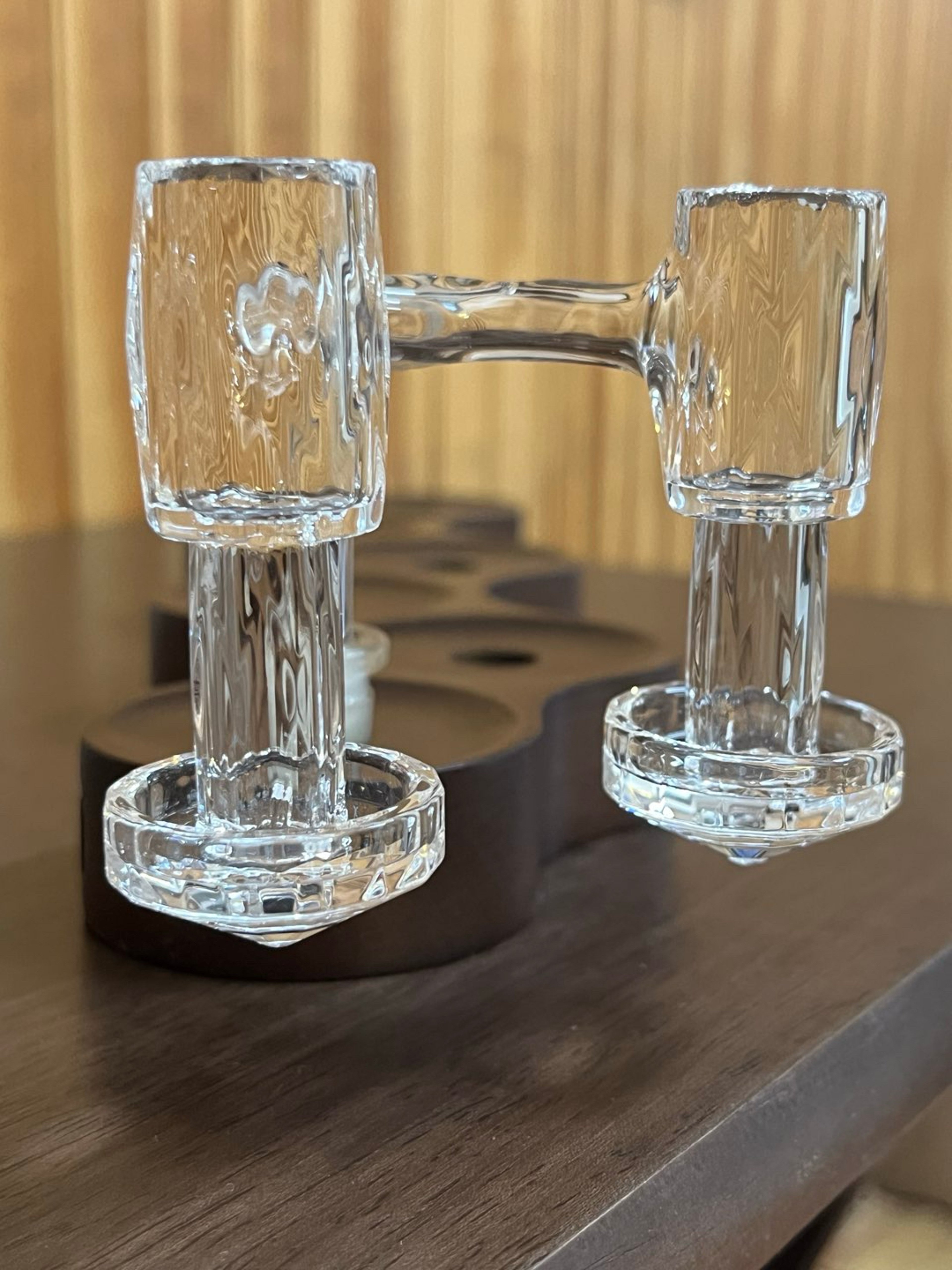 Preview pic of Greek glass faceted double Slurper 10mm