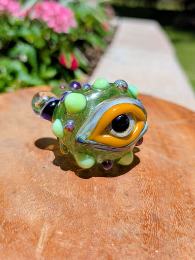 Preview pic of Heady Glass Cyclops Monster Hand Pipe- Horrified Glass