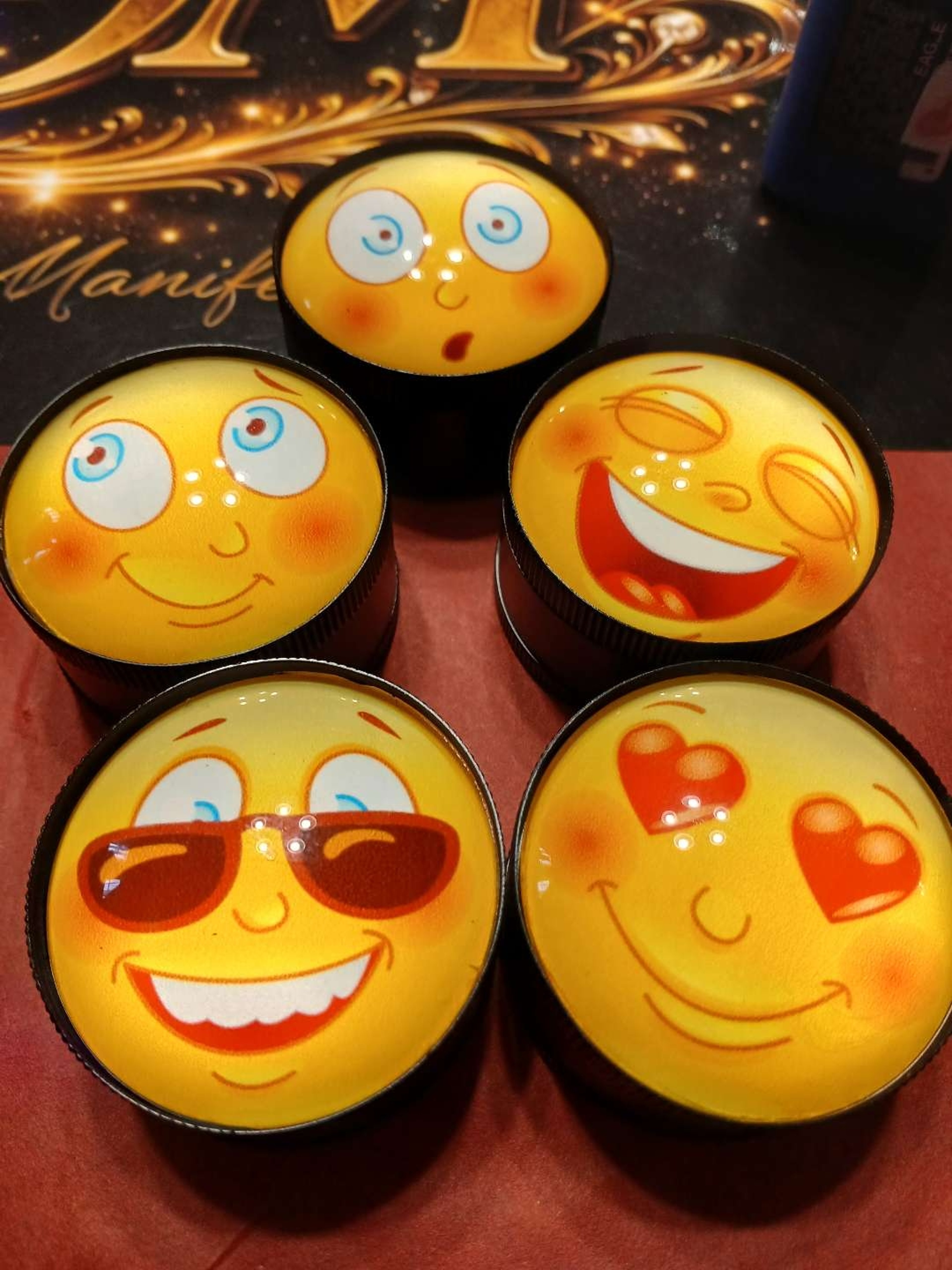 Preview pic of Smiley Face Grinders You Choose