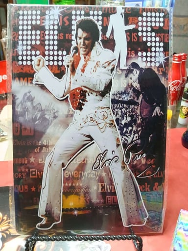 Preview pic of Decorative Stoner  Image Tin 8x12 Elvis