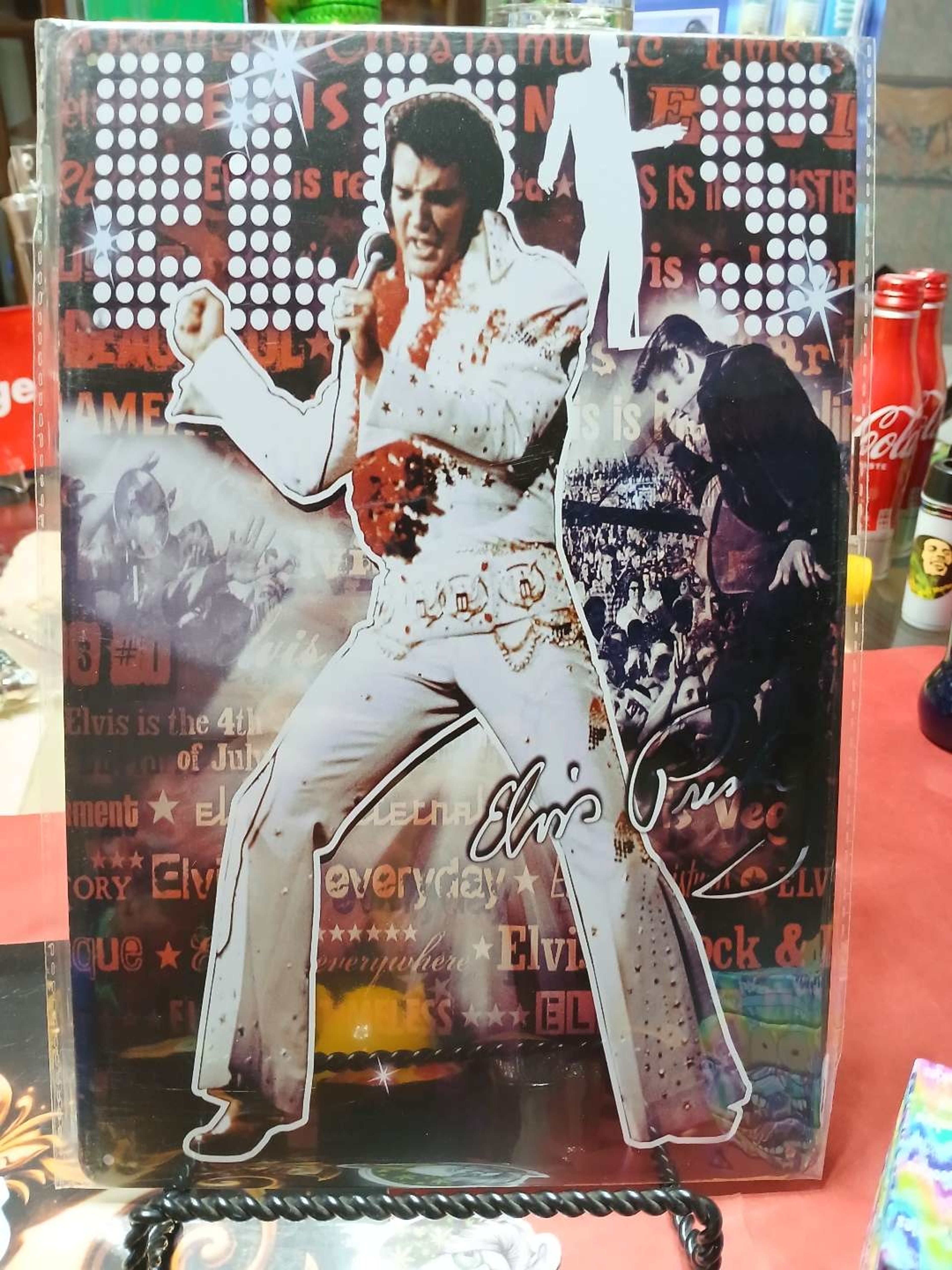Preview pic of Decorative Stoner  Image Tin 8x12 Elvis