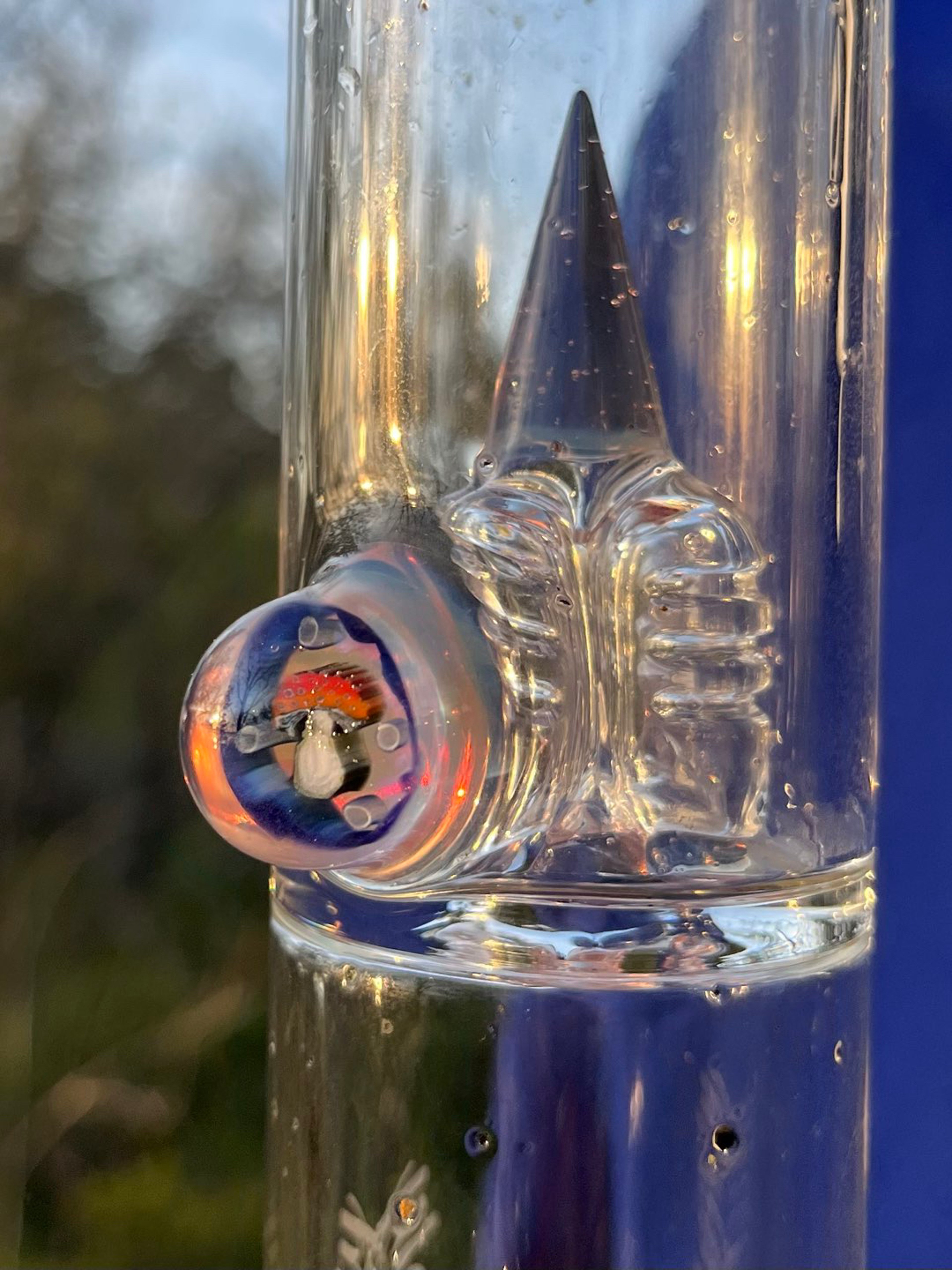 Preview pic of Sovereignty Glass 2021 rainbow Opal 360 44 with UV mushroom millie