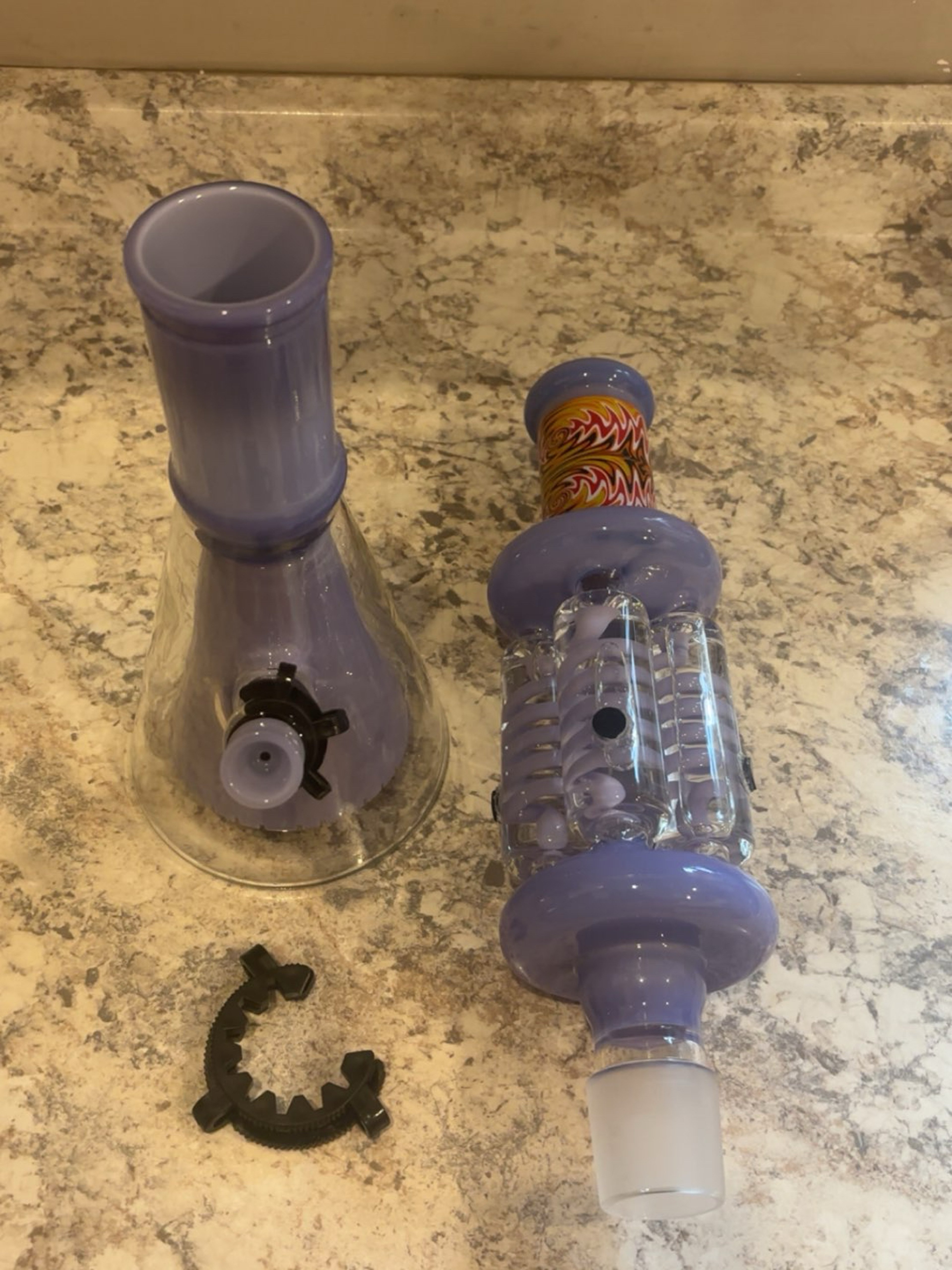 Quadruple Helix Glyco Chill Bong image 0