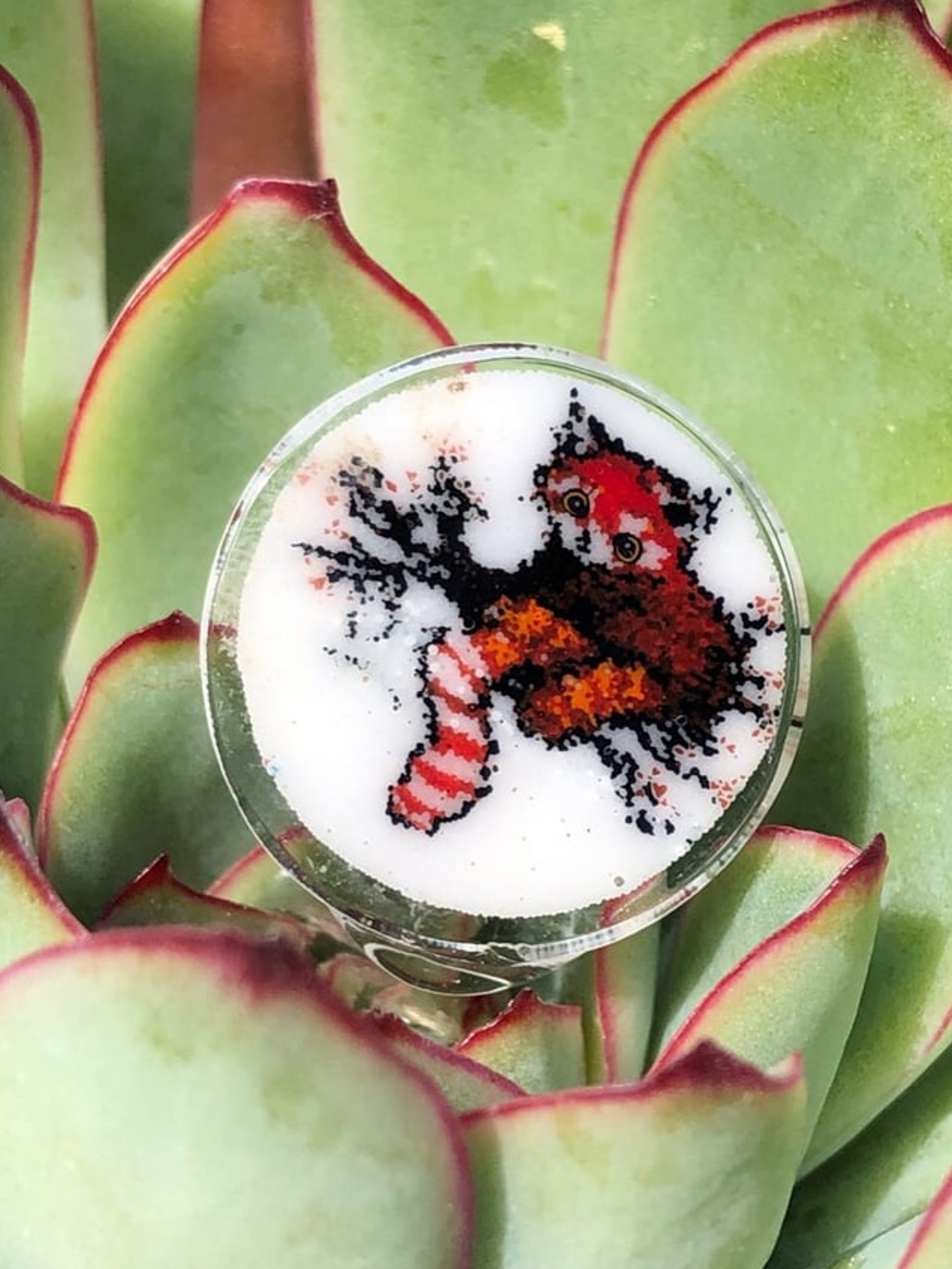 Preview pic of Red Panda Murrine Coin