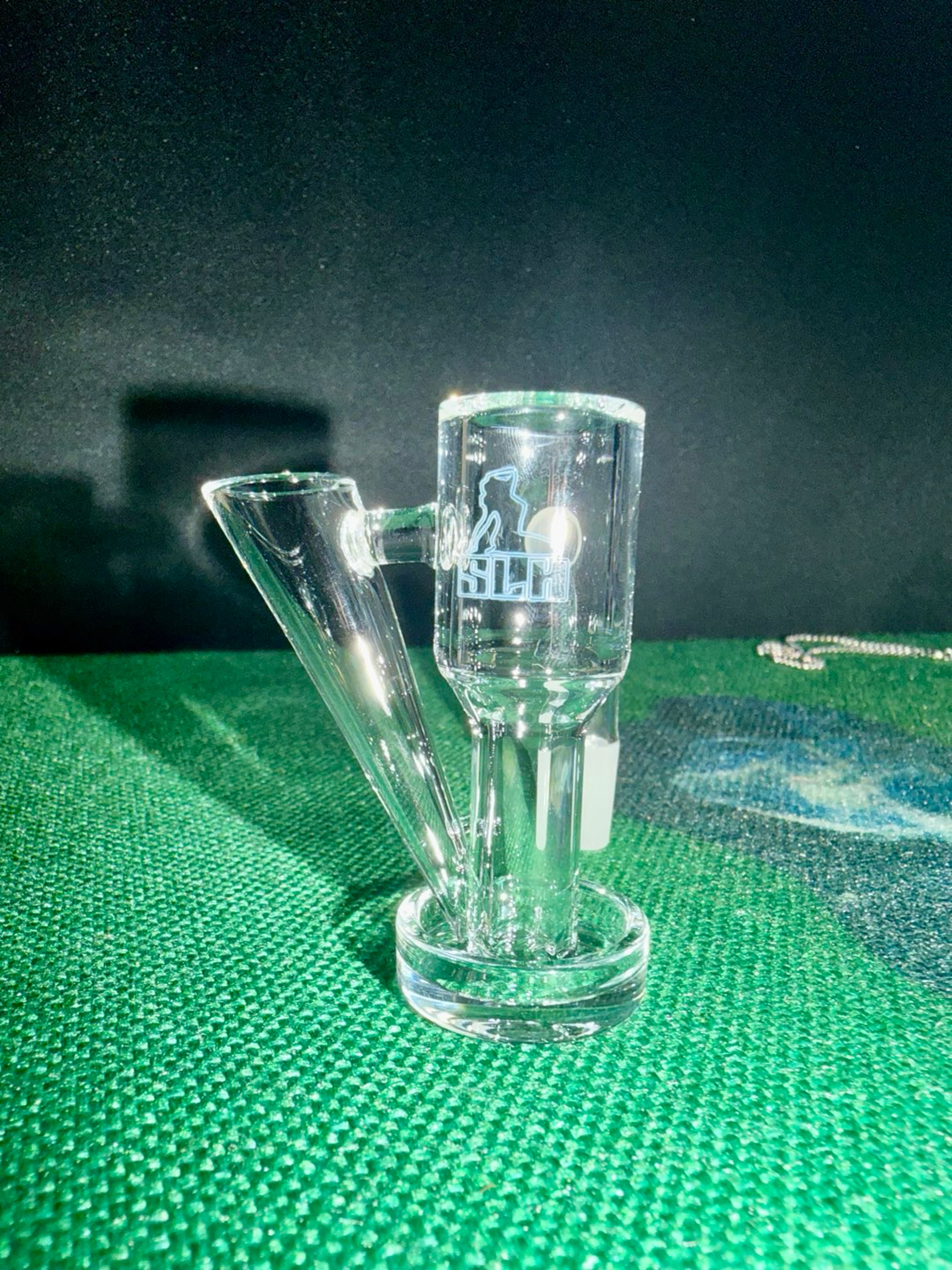 Preview pic of Slutslovehash terp slide full weld 10mm 90 degree quartz banger