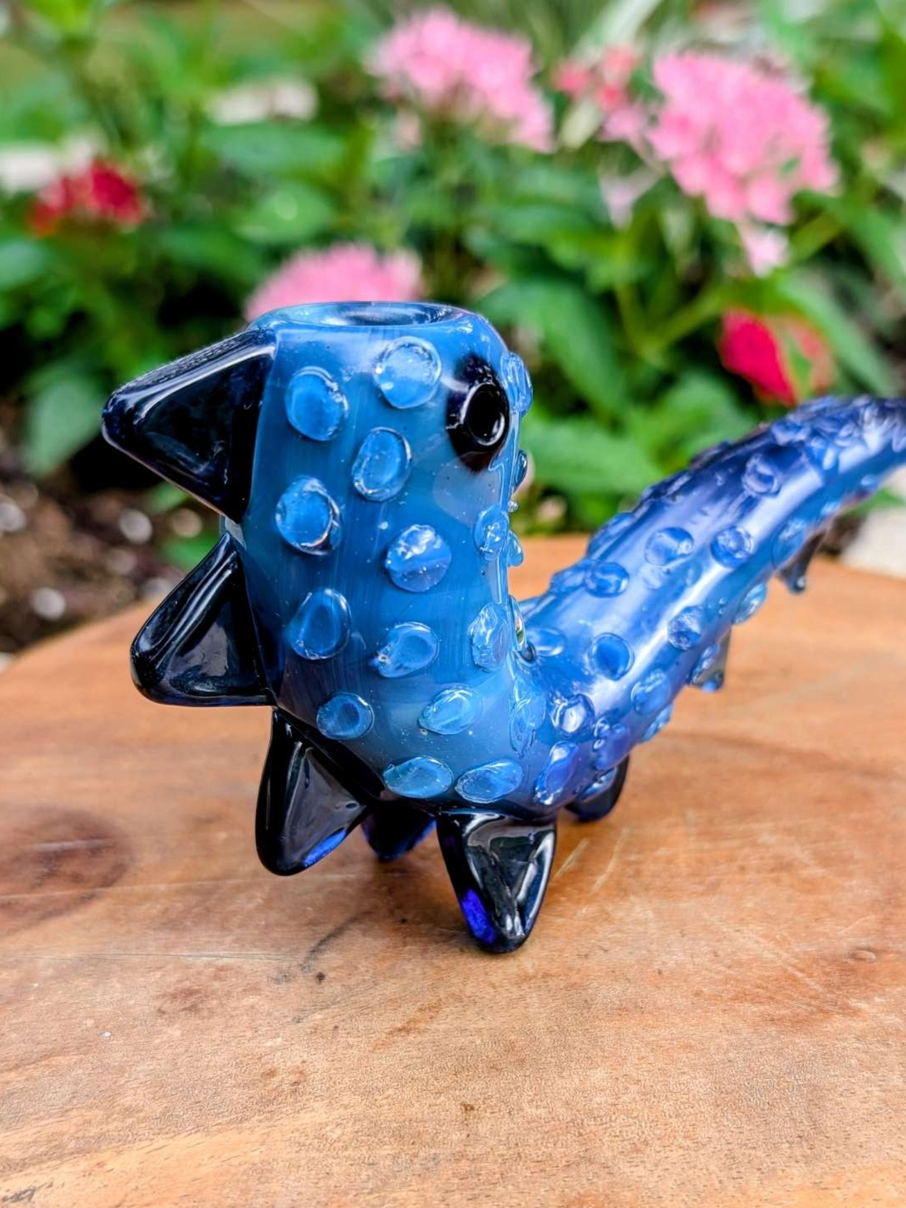 Preview pic of Authentic El Sabo Glass "Absolem" Creature Caterpillar Hand Pipe – Pristine 10/10