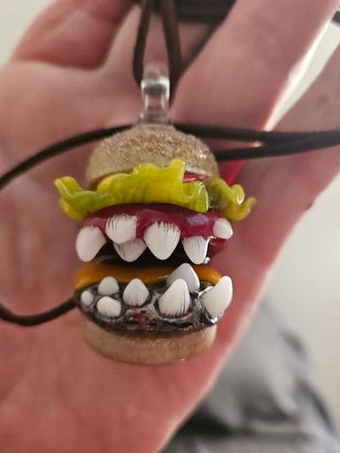 Preview pic of Rosburg "Burger that Bites Back" Pendant