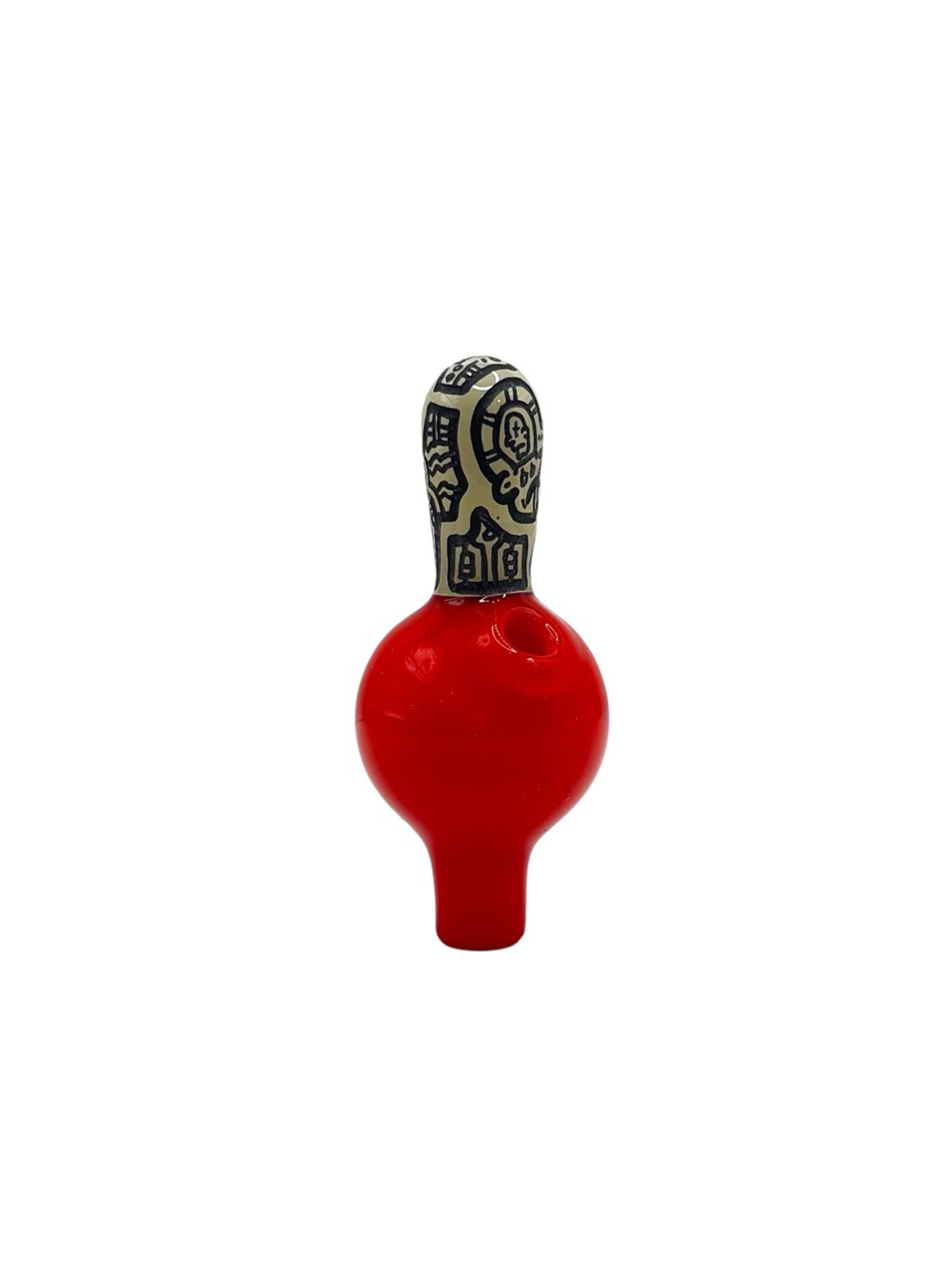 Preview pic of Ben Focus Engraved Red Bubble Cap - Focus/Face