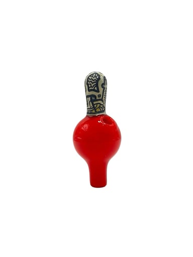 Preview pic of Ben Focus Engraved Red Bubble Cap - Face/Arm