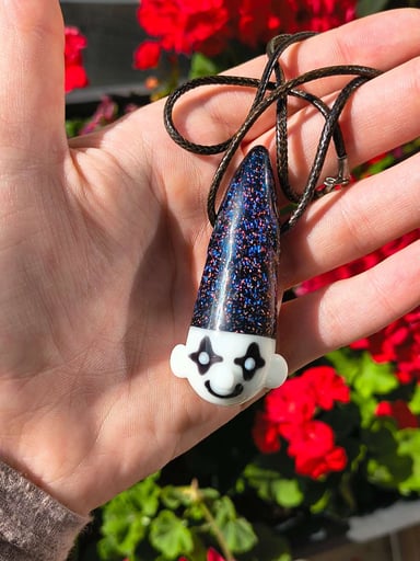 Preview pic of Dichro clown pendant