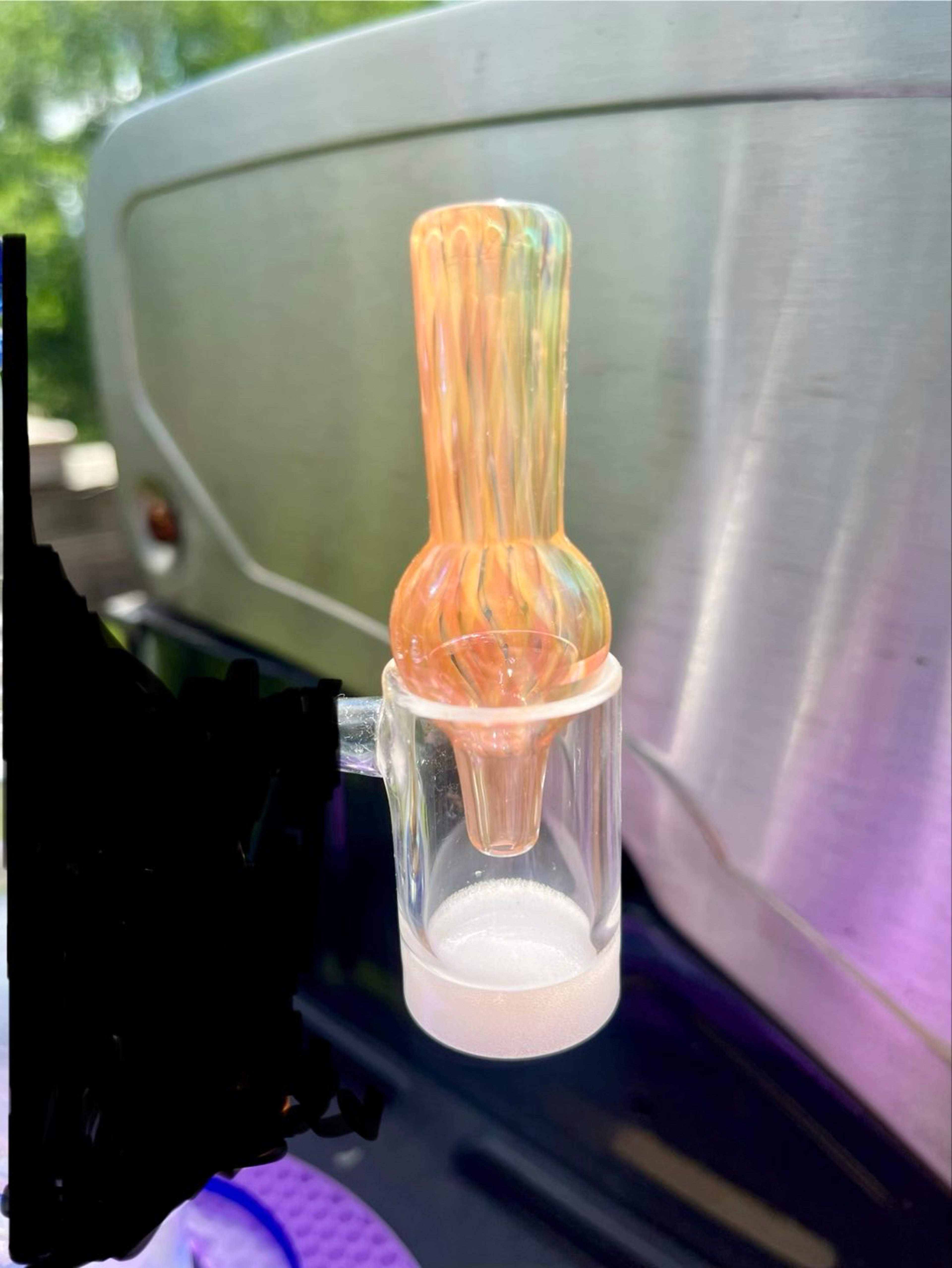 New Iansglass 25mm Fumed Perfect Fit Bubble Cap image 0