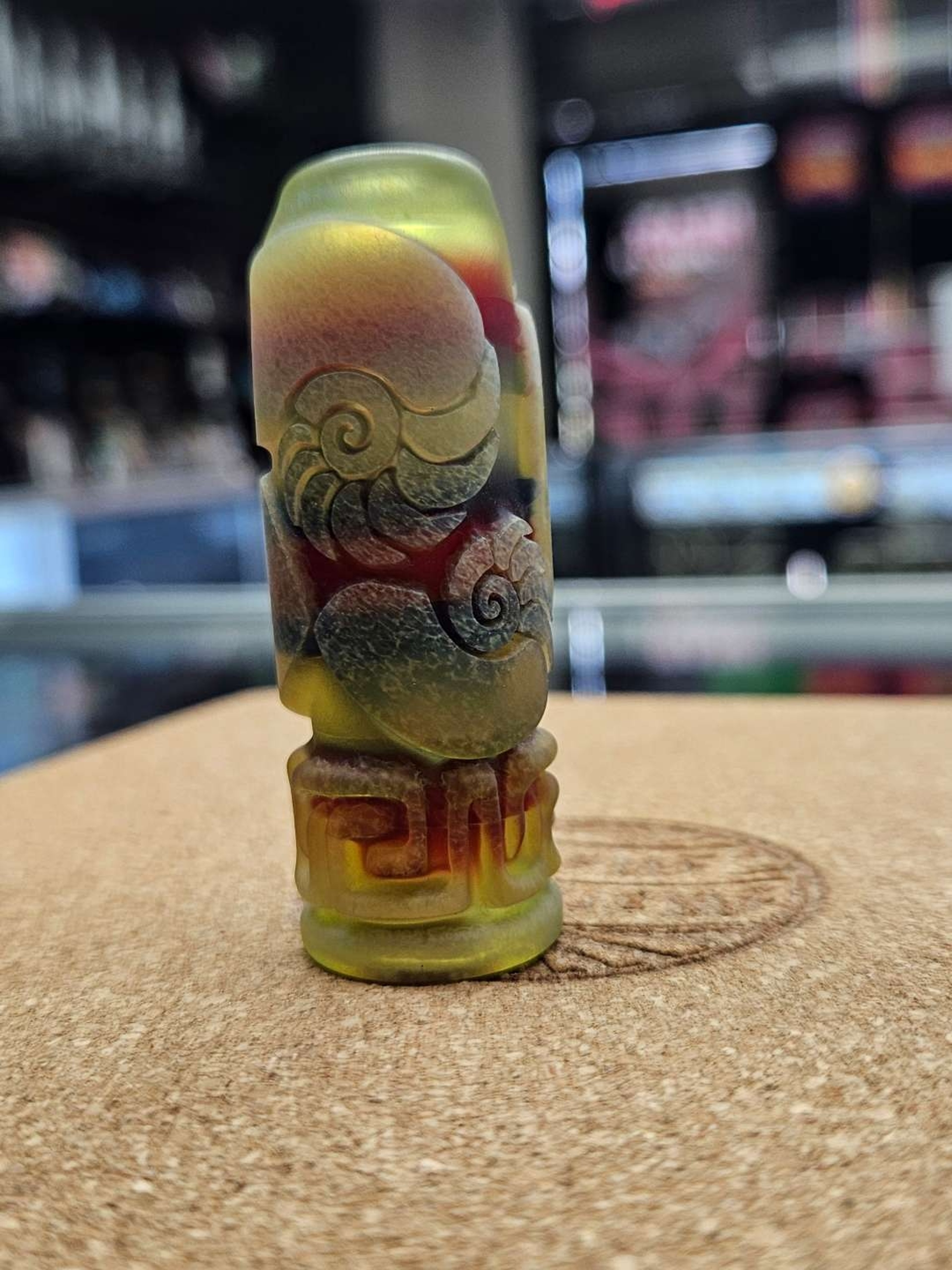 Preview pic of Johnathan Paul Bennet Carved Chillum