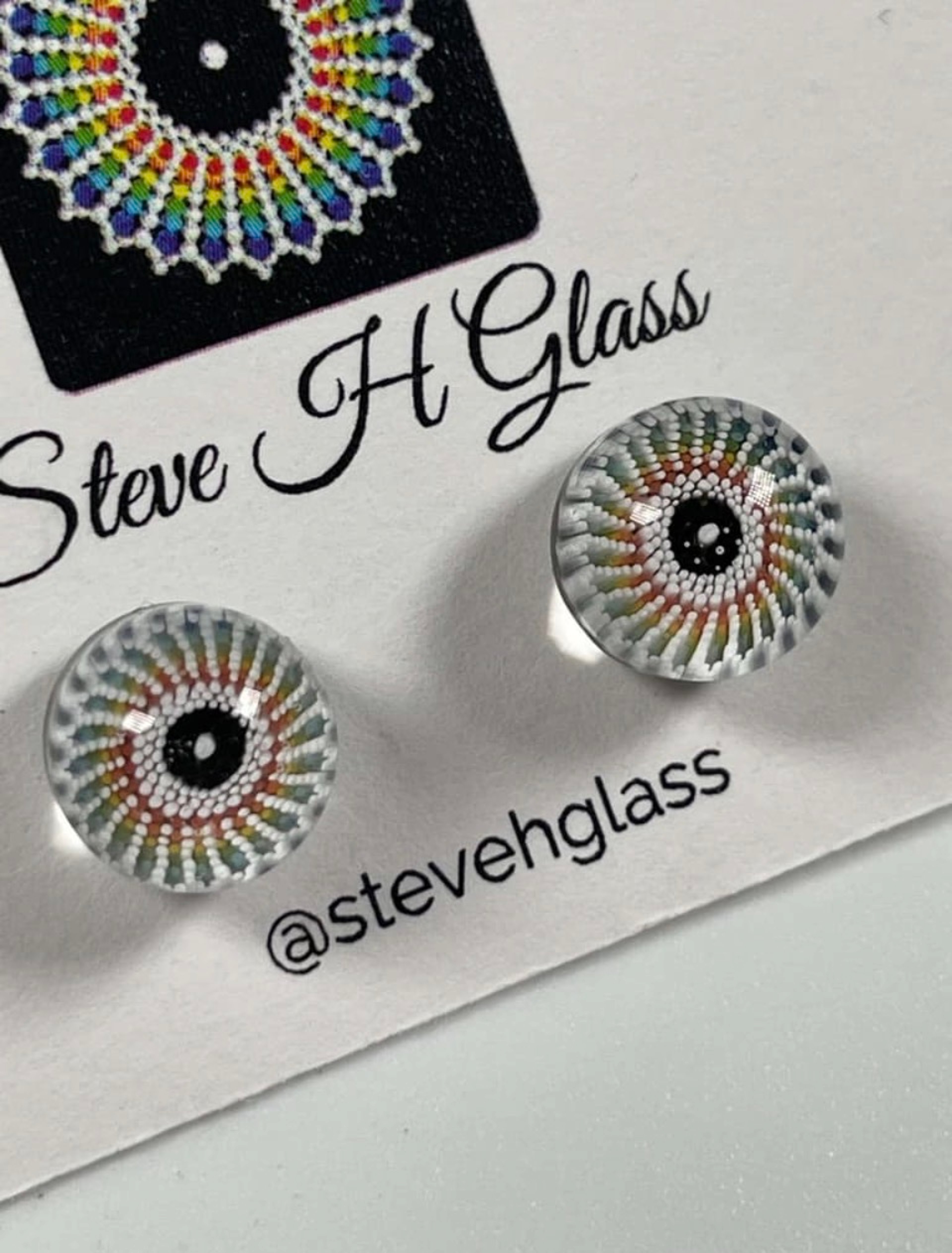 Preview pic of Steve H Glass Earrings