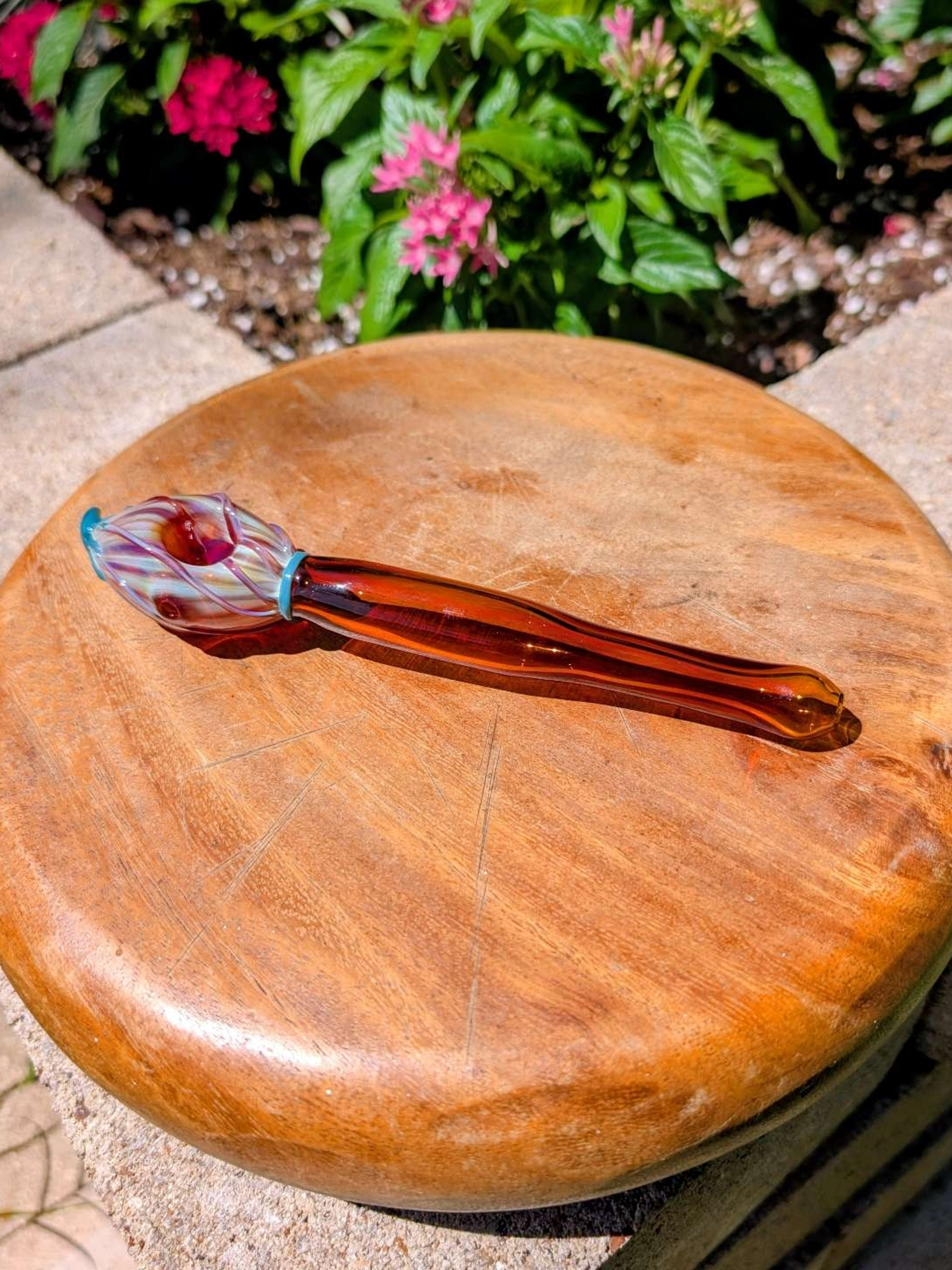 Preview pic of HumblePrideGlass Paintbrush Pipe – Eugene, OR Art Glass (MINT)