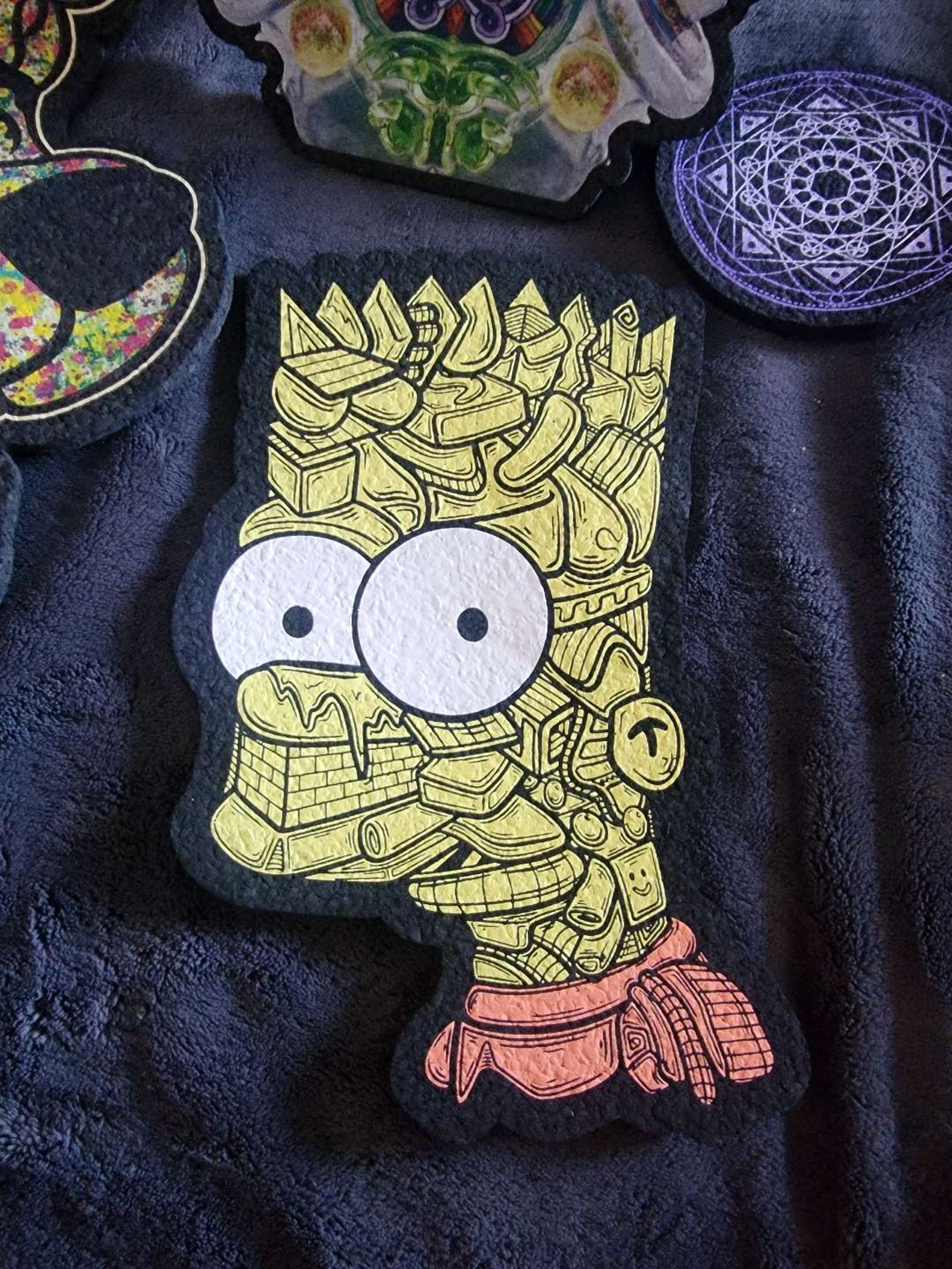 Preview pic of Bart Simpson Bust Moodmat by T. Paulky