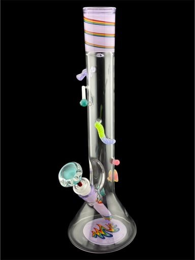 Preview pic of Brand New Candy Covered Beaker With Teal Bowl