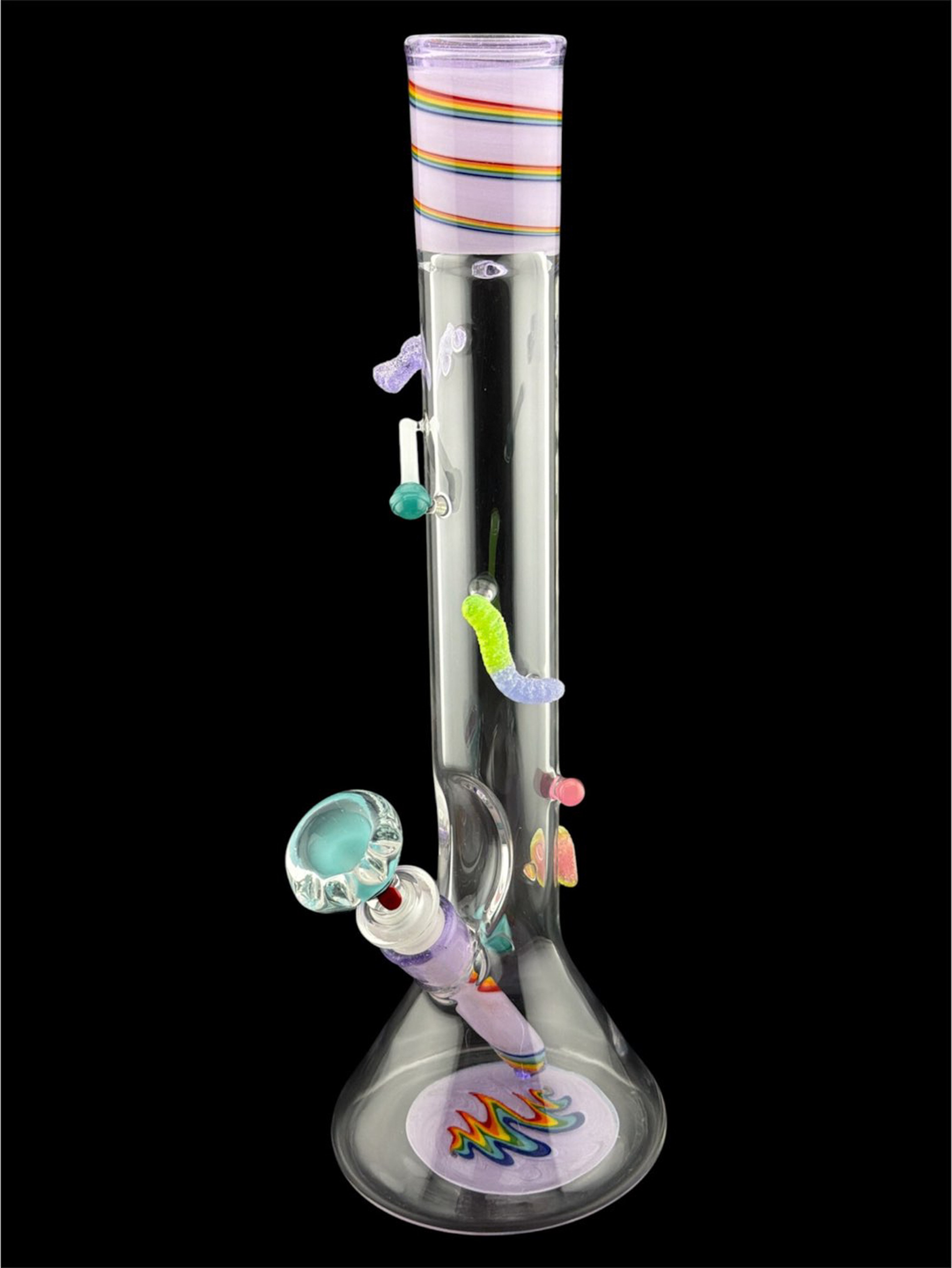 Preview pic of Brand New Candy Covered Beaker With Teal Bowl