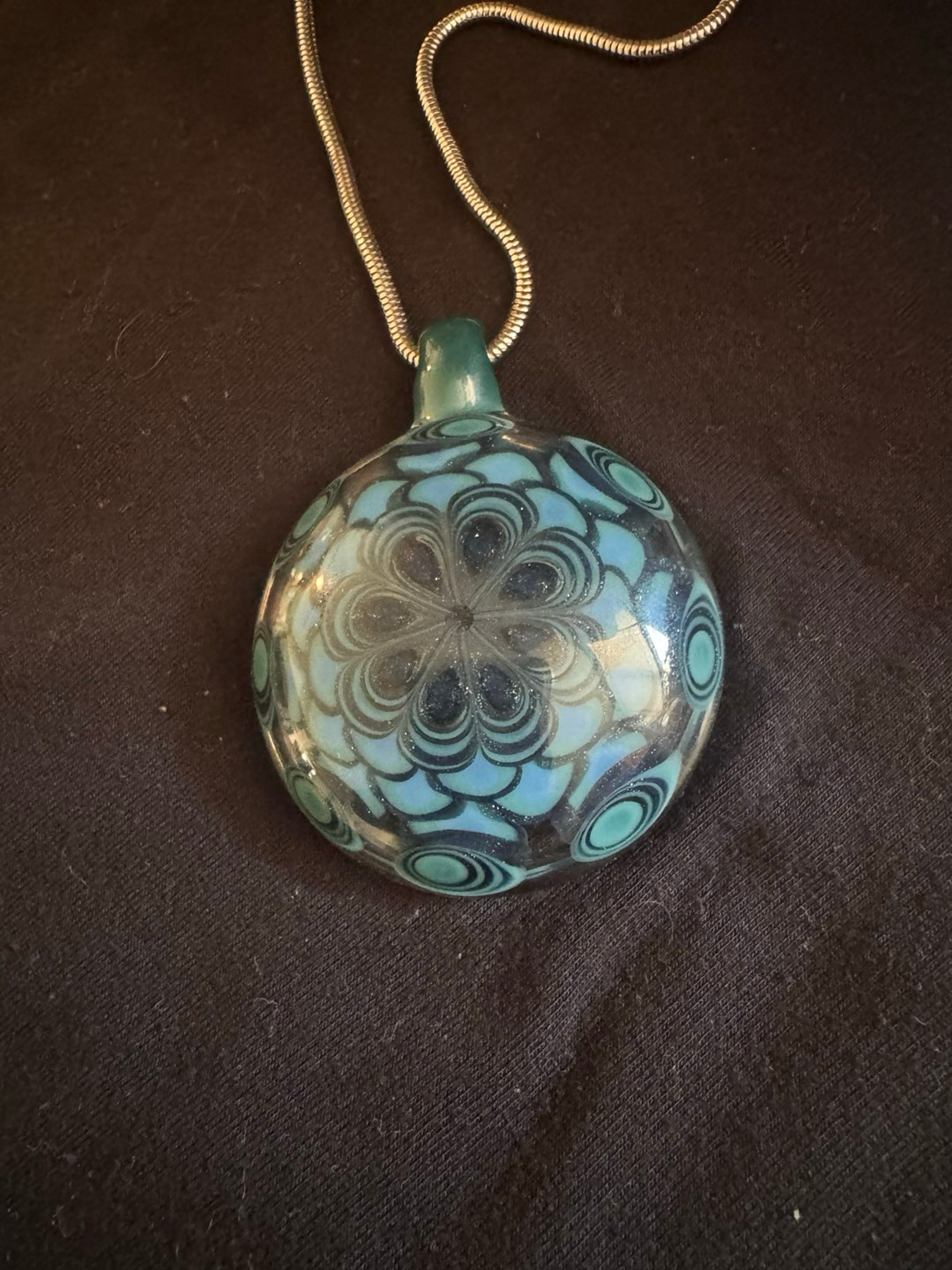 Blue Dotted pendant image 0