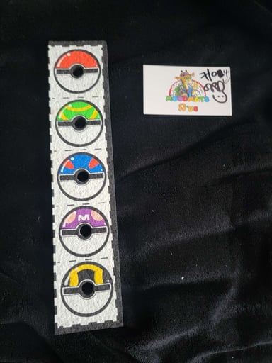 Preview pic of Pokemon PokeBall Marble Strip x DMC x Moodmats - Single Strip