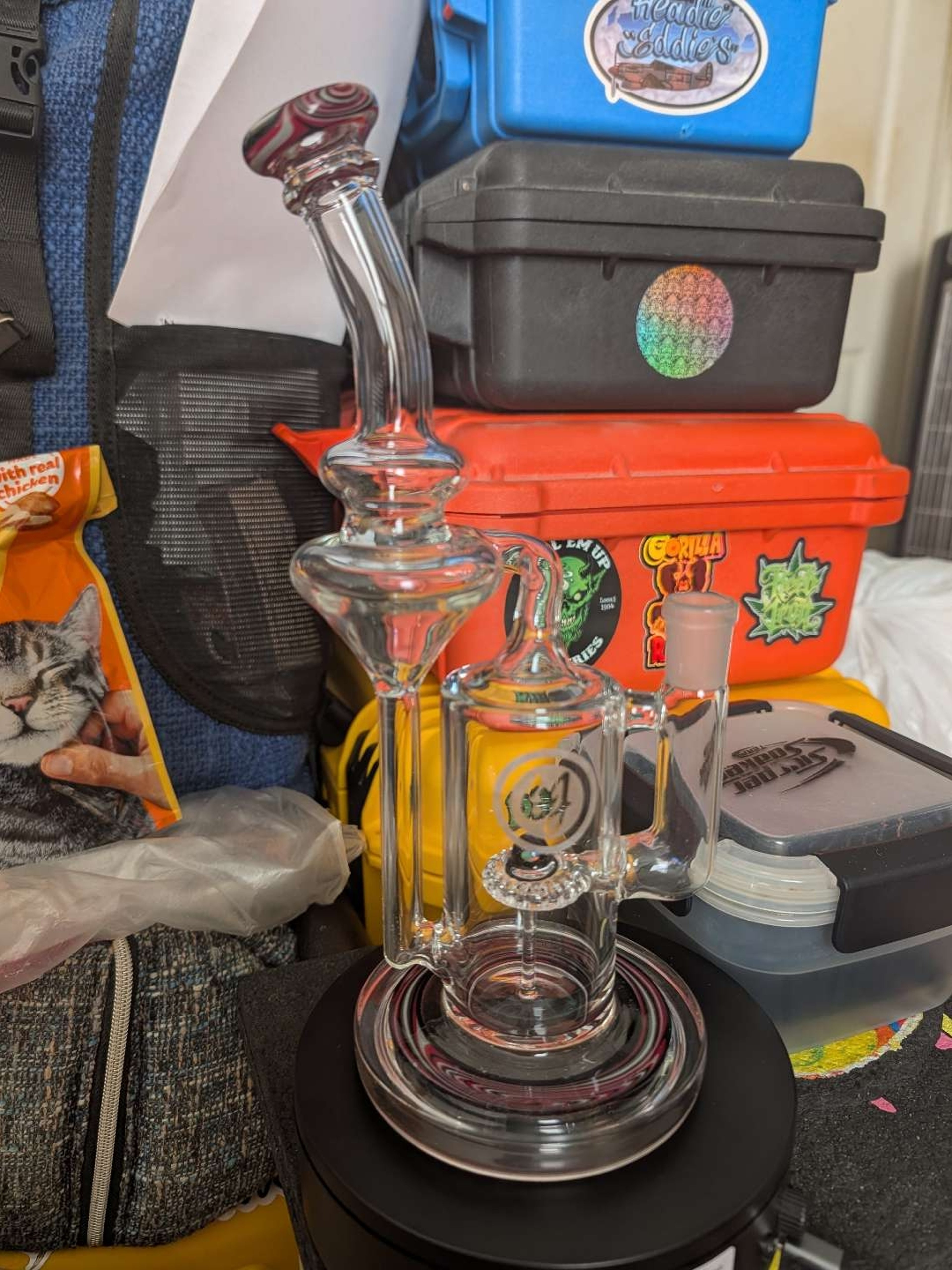 Preview pic of OJ Flame 14mm Bubbler & Recycler Rig