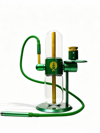 Preview pic of DR GREENTHUMBS Stundenglass Gravity Hookah Glass Bong Water Pipe 360 Rotating Gravity Bong