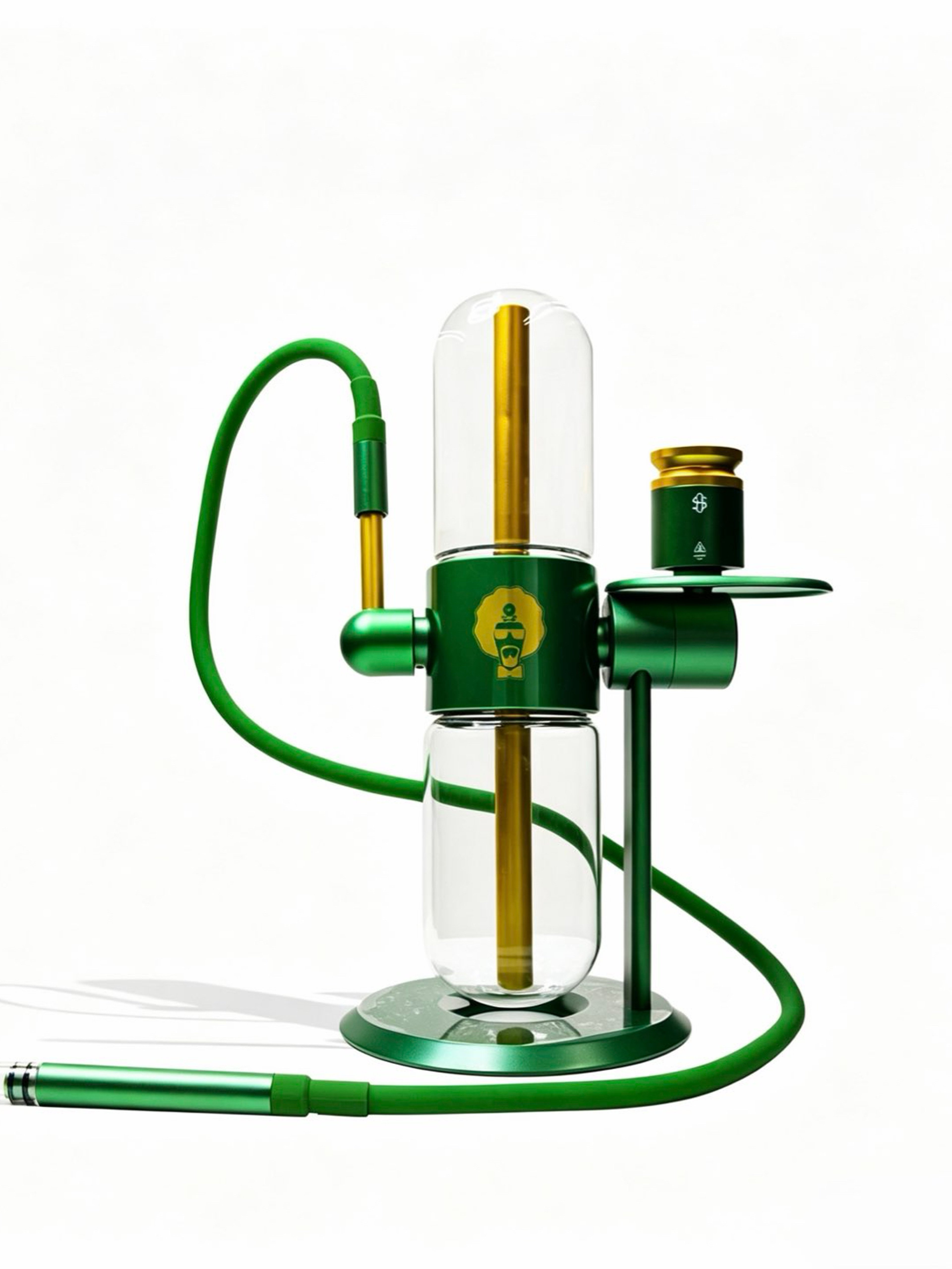 Preview pic of DR GREENTHUMBS Stundenglass Gravity Hookah Glass Bong Water Pipe 360 Rotating Gravity Bong