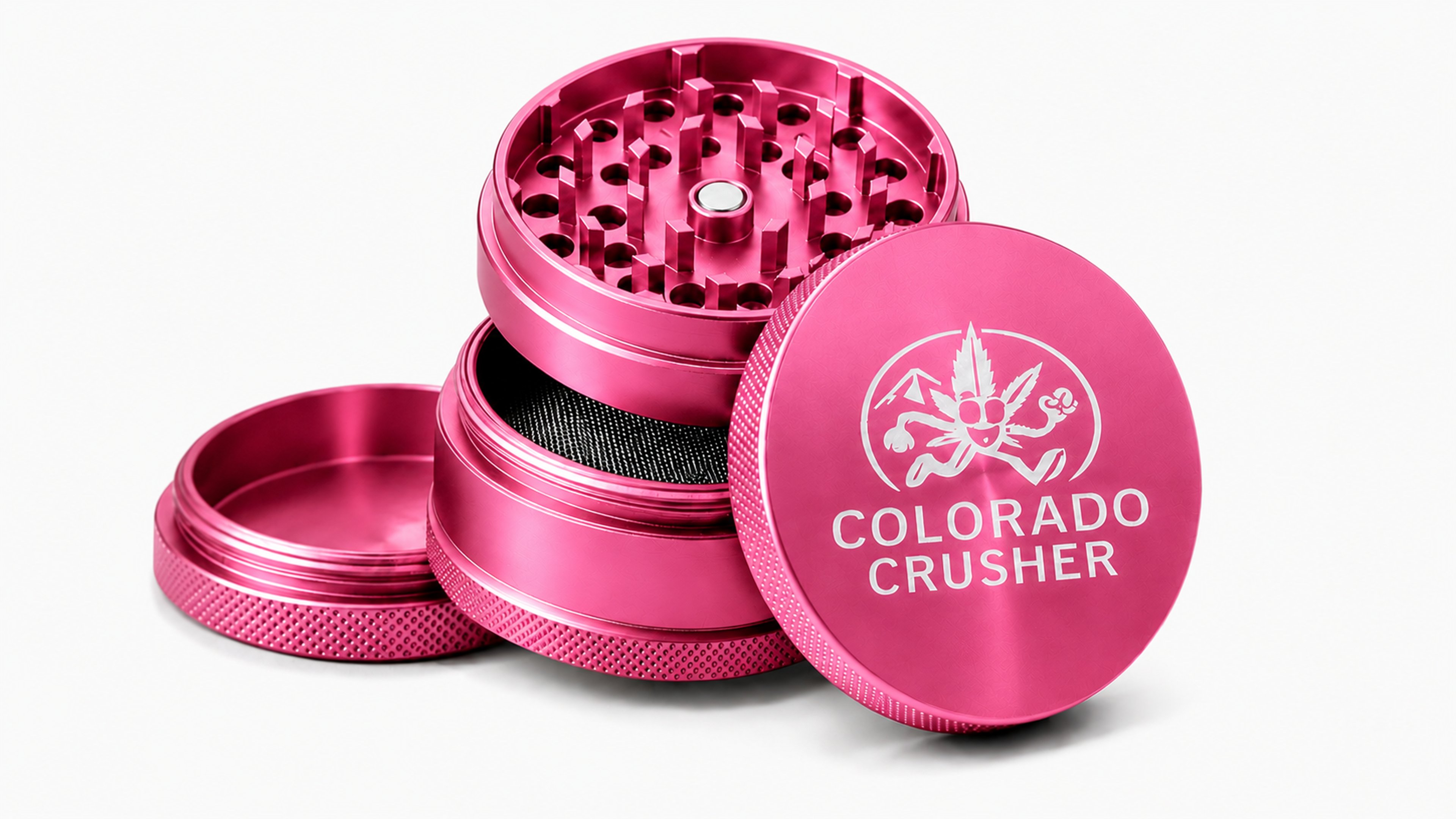 Colorado crusher 50mm grinder pink image 0