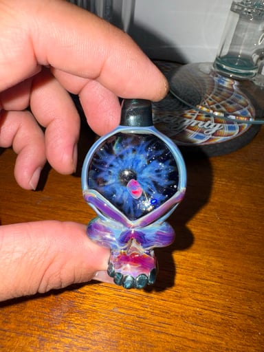 Preview pic of Neebs Glass Pendant Amber Purple 2016