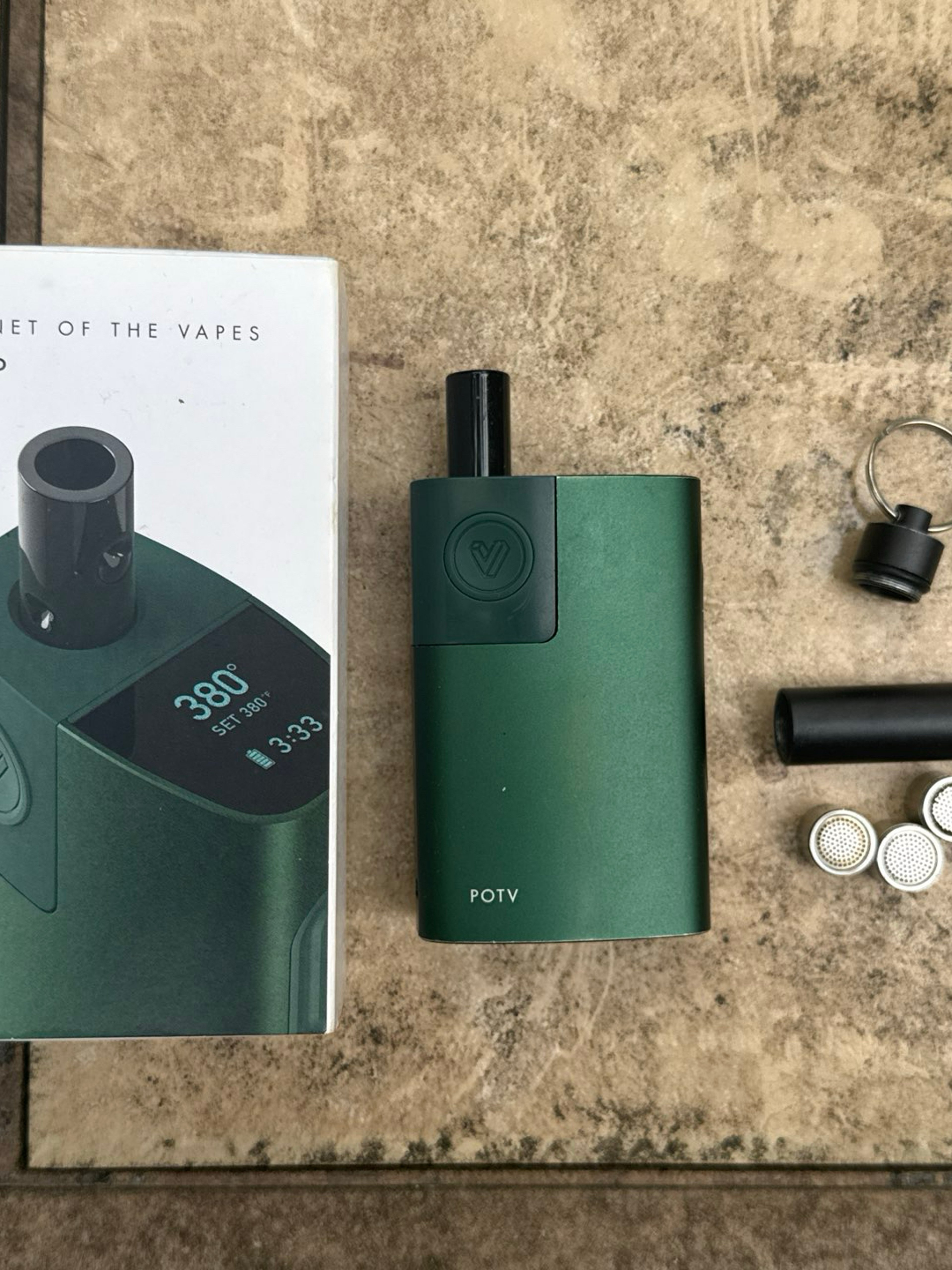 Planet of the Vapes Lobo (Green) with Dosing Capsules & Caddy image 0