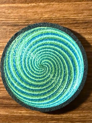 Preview pic of Darby Rainbow Swirl Moodmat 5”