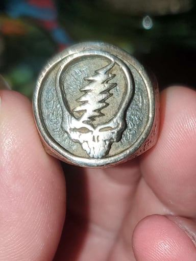 Preview pic of Grateful Dead .925 Sterling Silver SYF Ring
