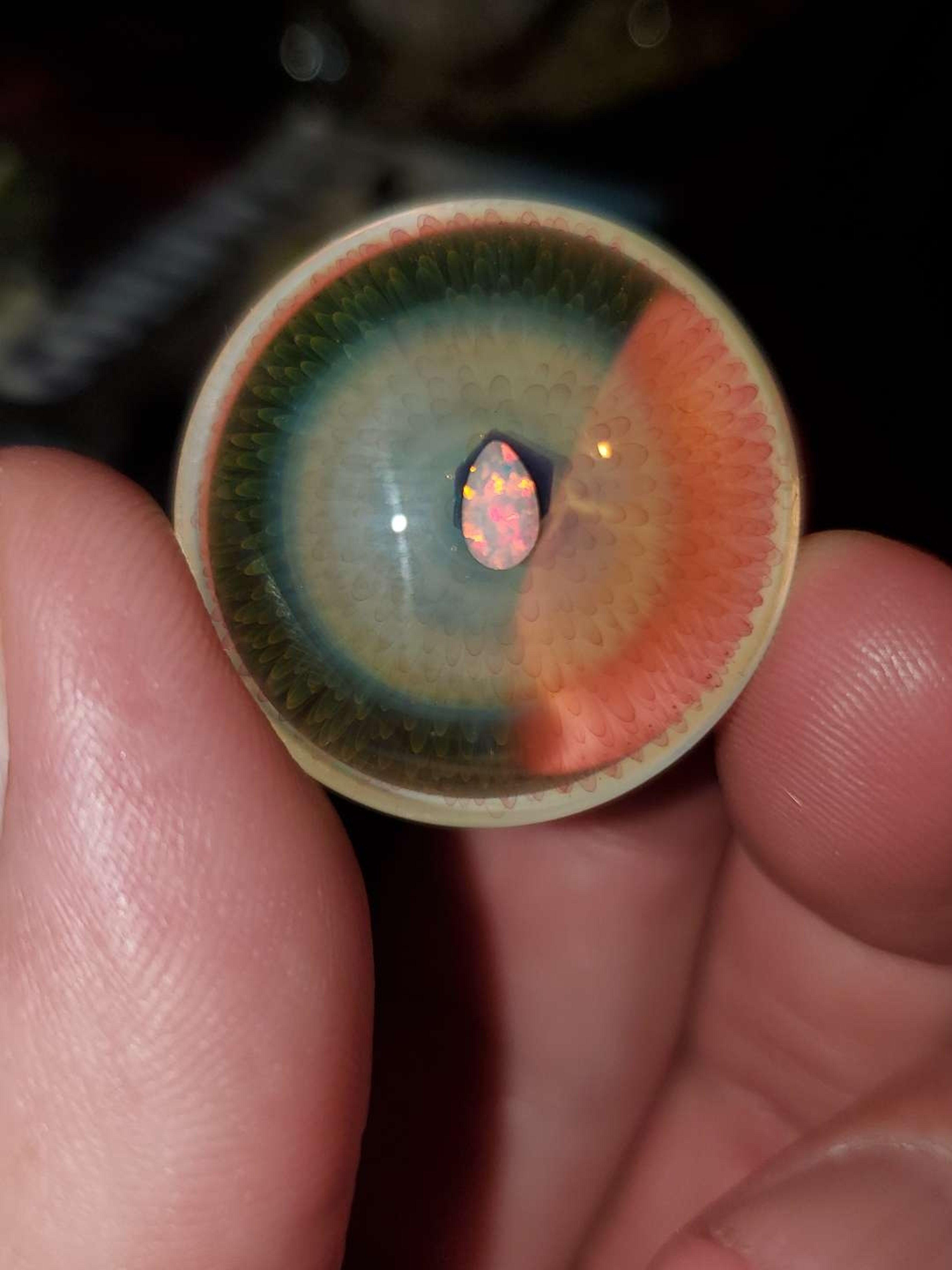 Gordman Fumed Cab with 2 Opals image 0