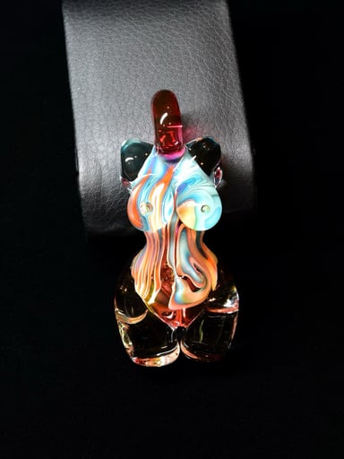 Preview pic of Large Ishtar Glass Lady Pendant