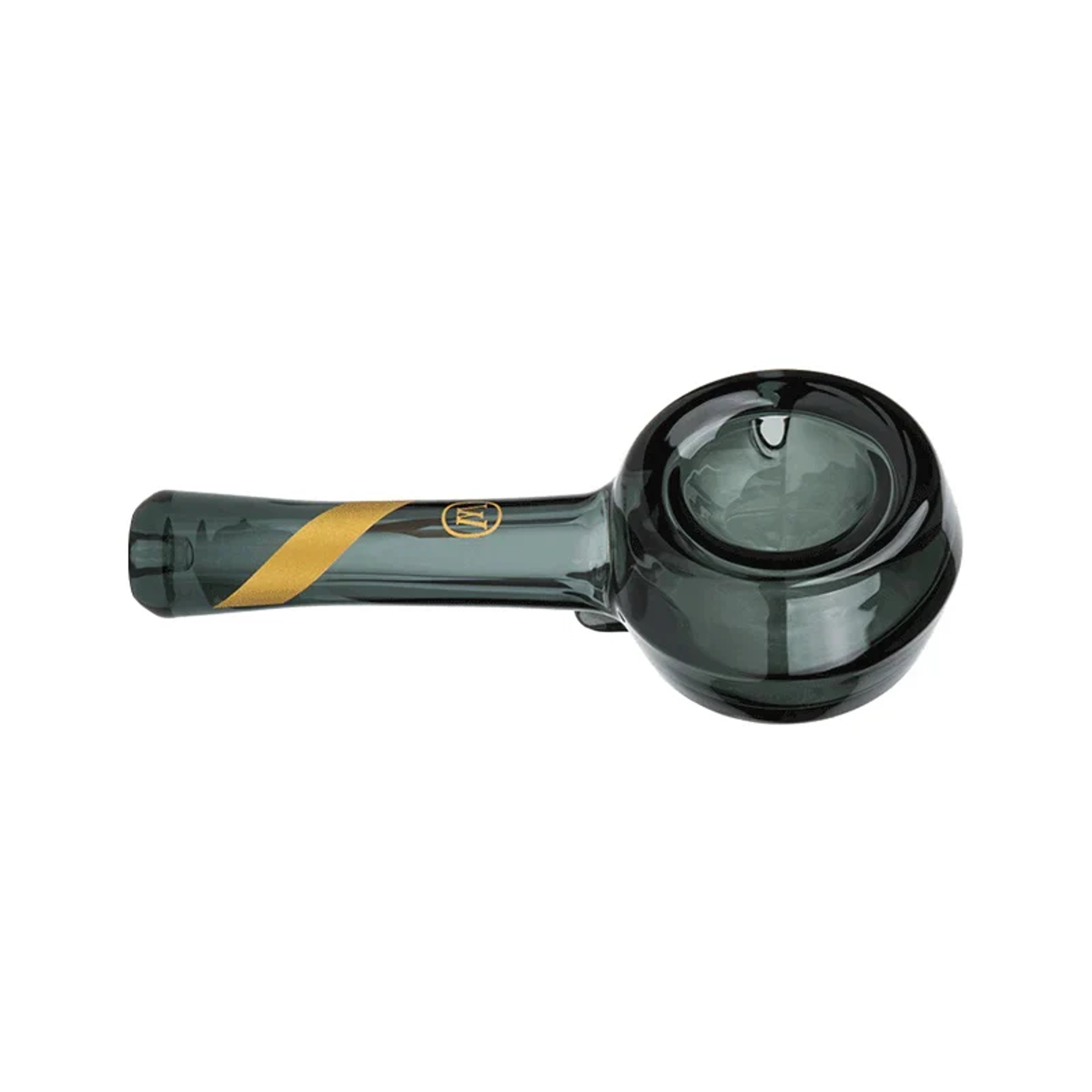 Preview pic of Marley Naturals Smoked Glass Spoon 4.5"